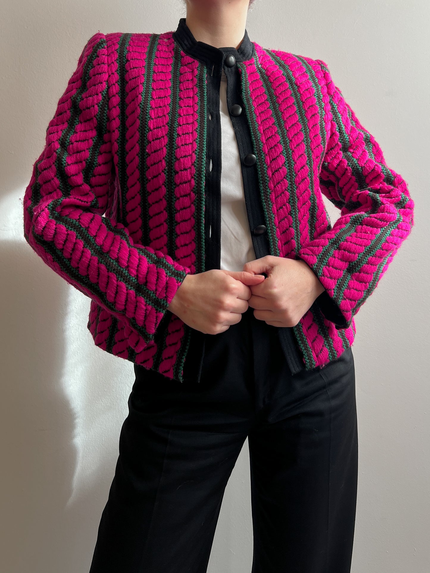 Pure wool pinky jacket