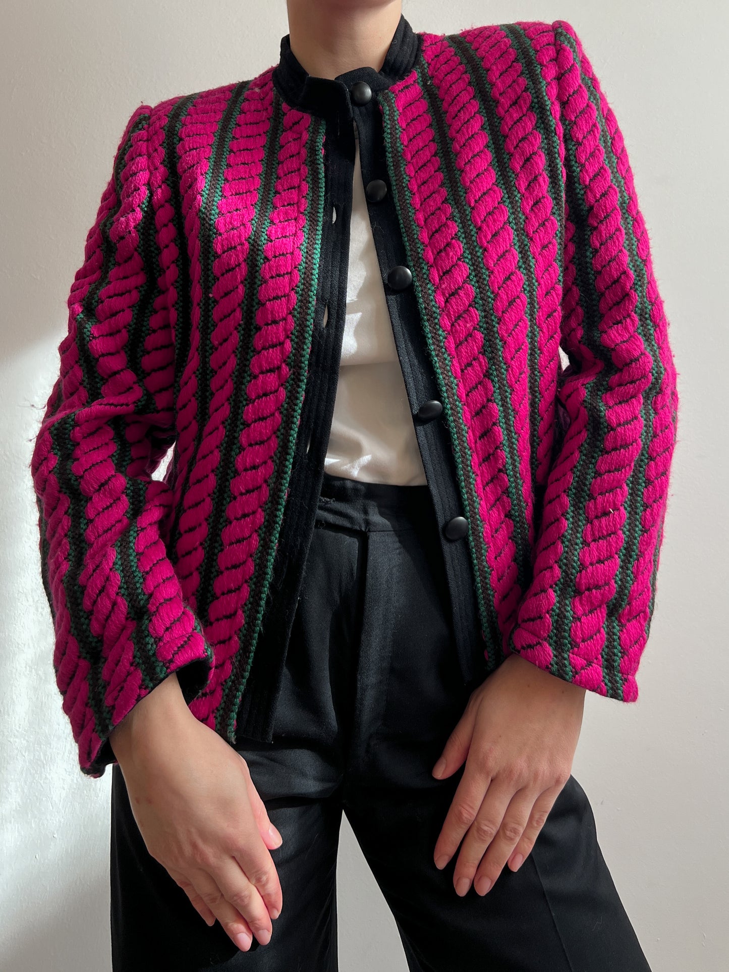 Pure wool pinky jacket