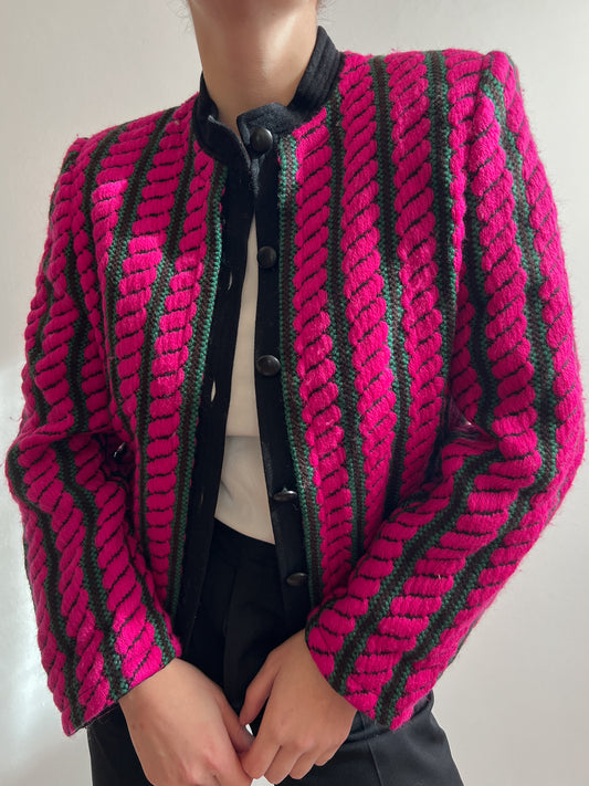 Pure wool pinky jacket