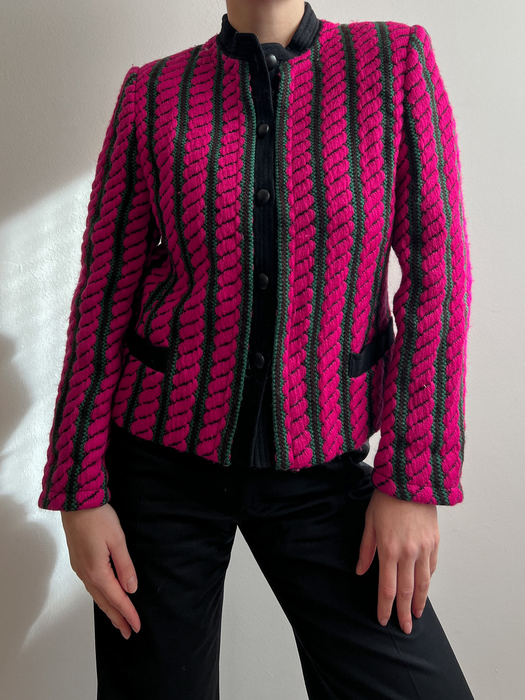 Pure wool pinky jacket