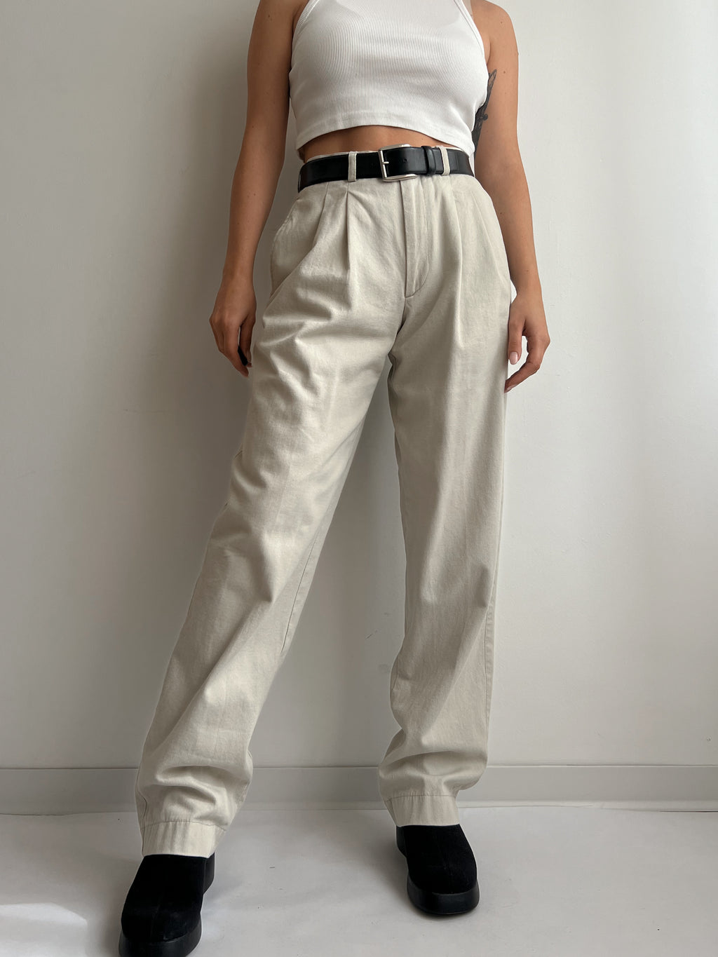 Pantaloni sartoriali con pinces