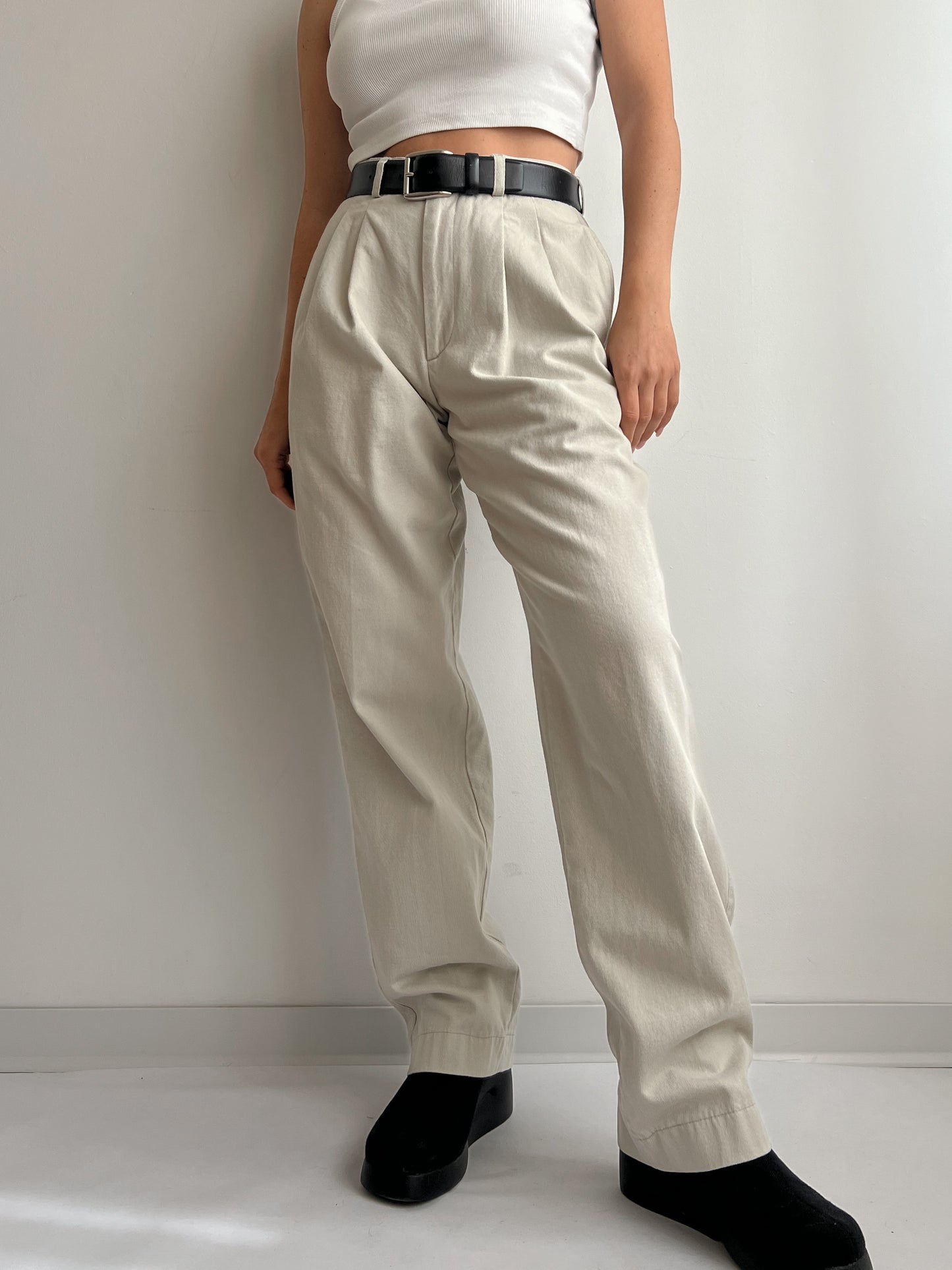 Pantaloni sartoriali con pinces