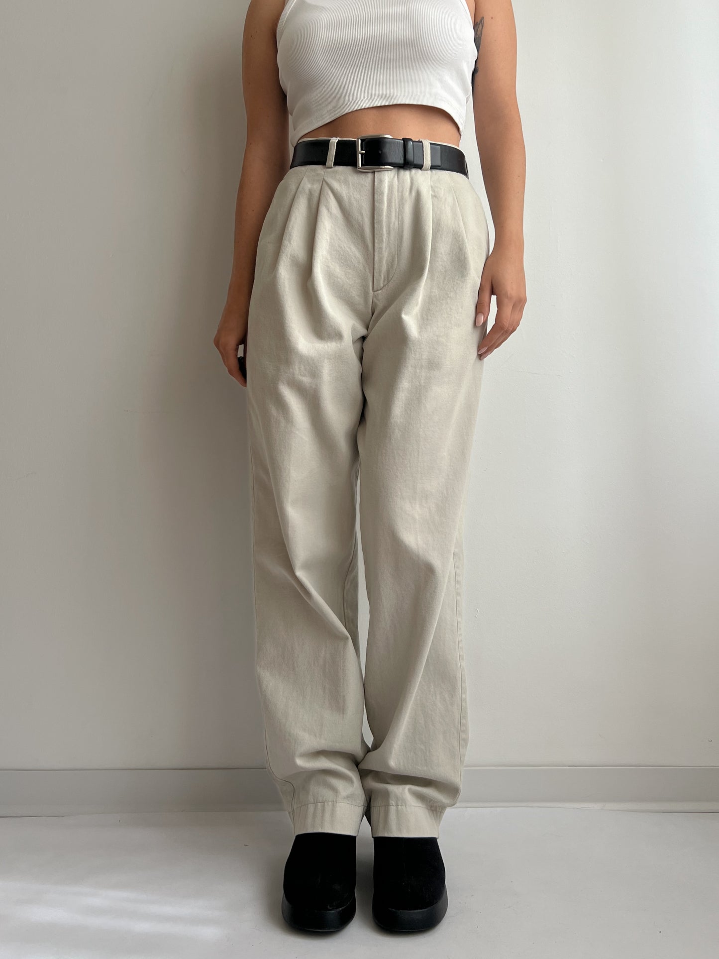 Pantaloni sartoriali con pinces