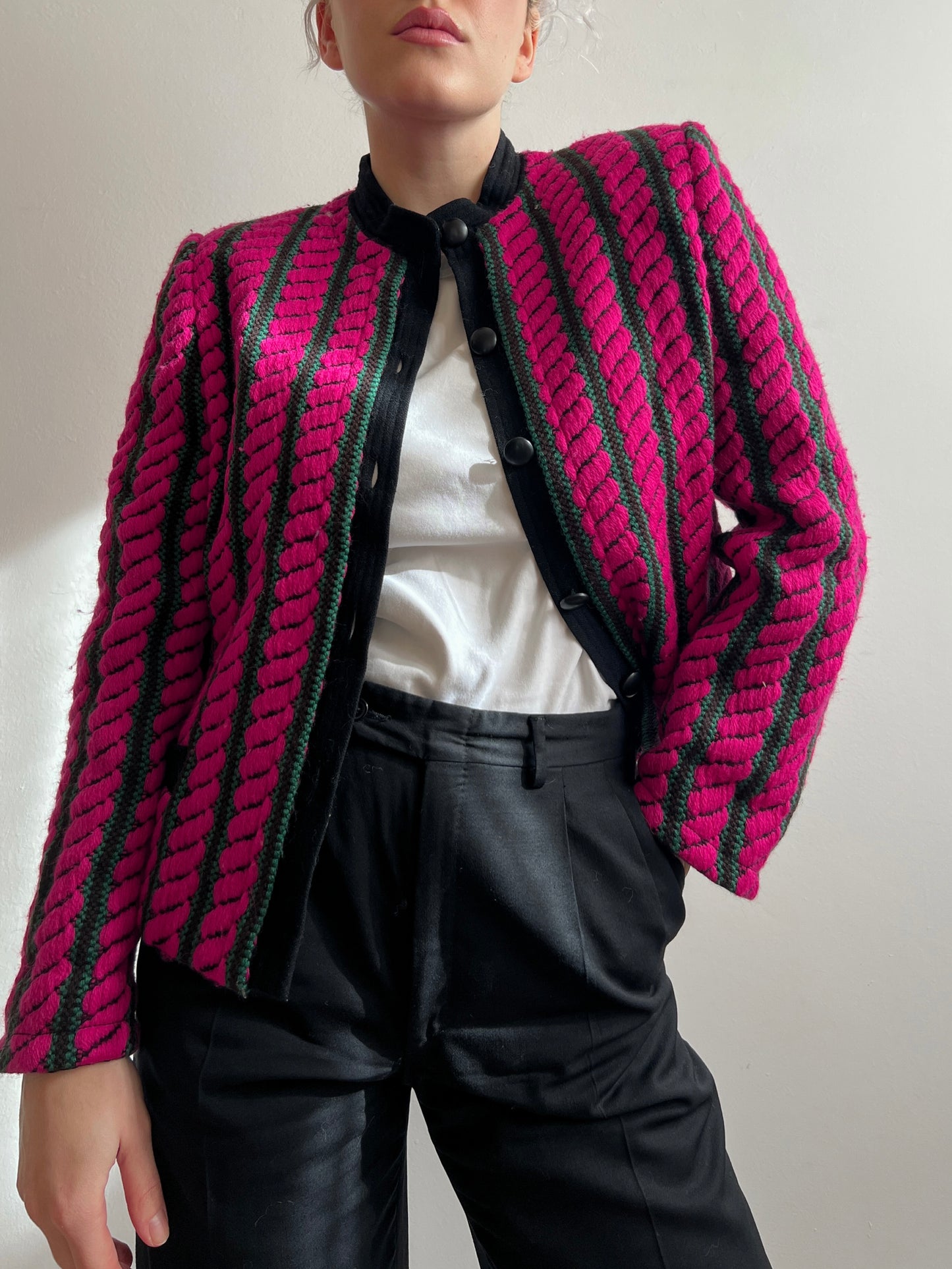 Pure wool pinky jacket