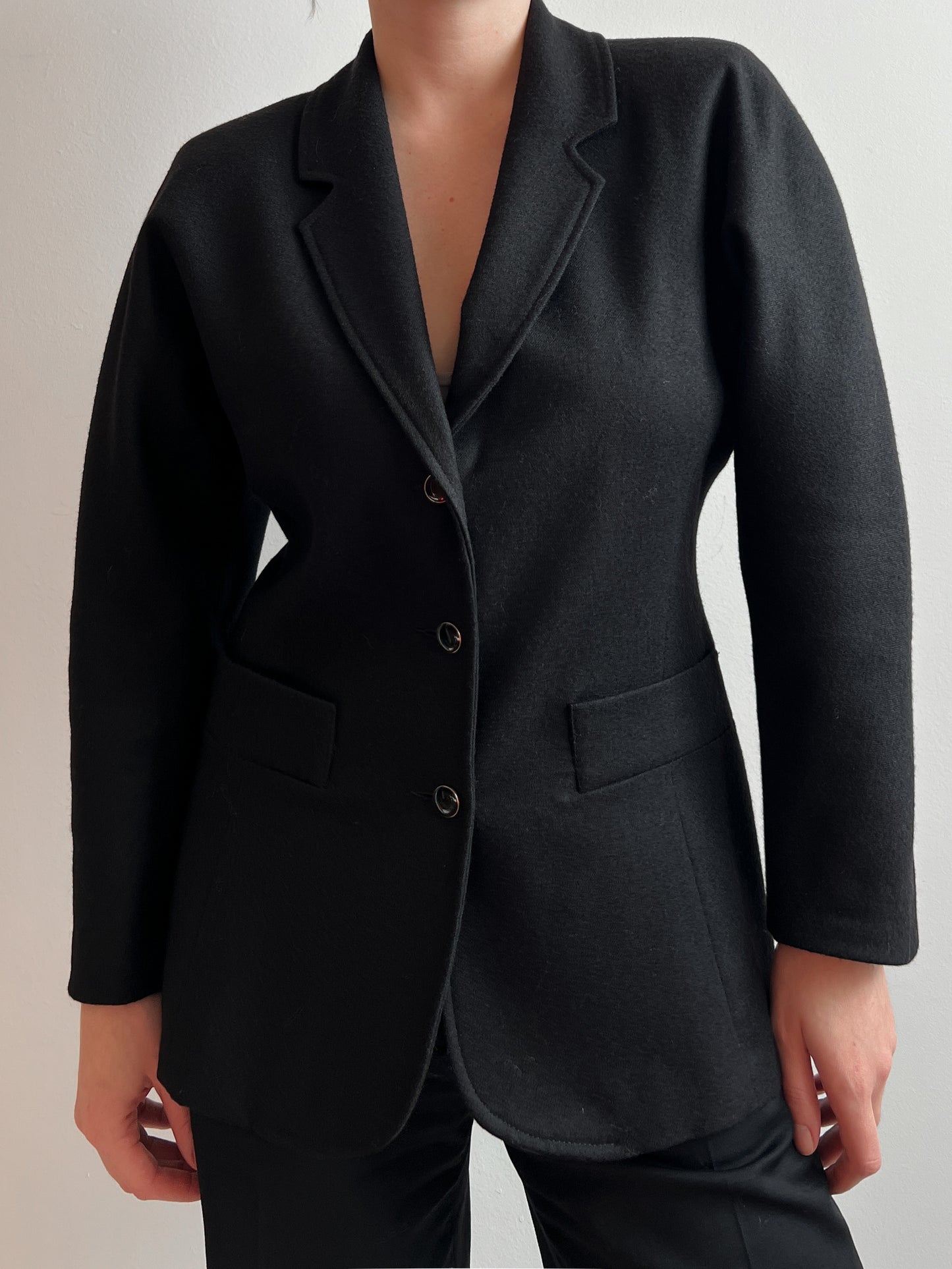 Pure virgin wool black blazer