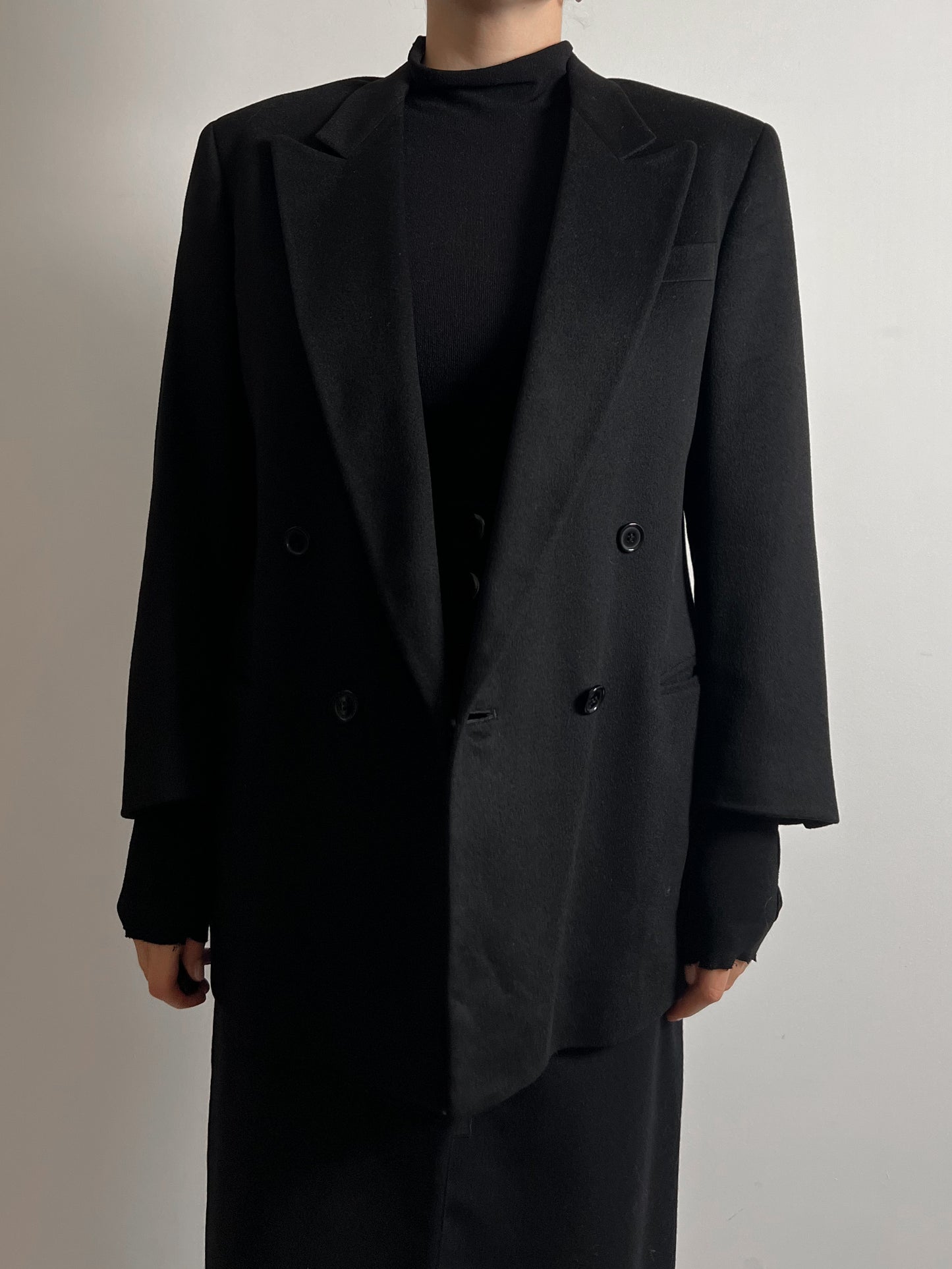 Pure cashmere black blazer