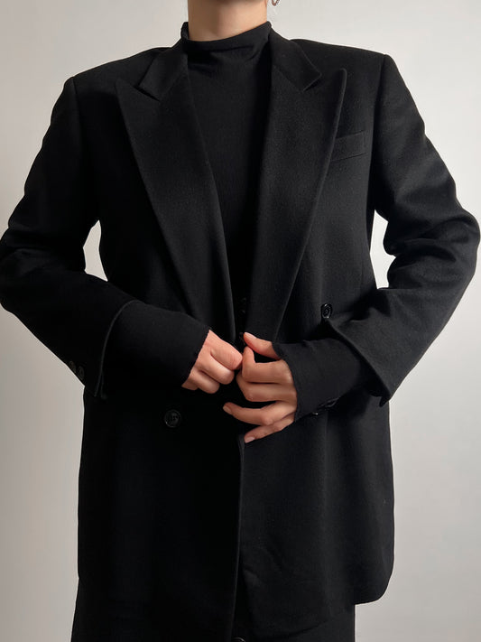 Pure cashmere black blazer