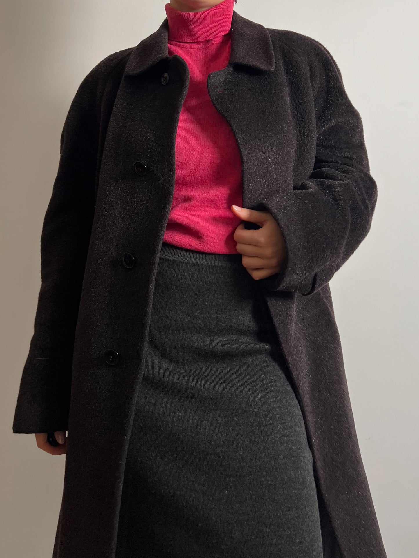 Piacenza pure virgine wool grey coat