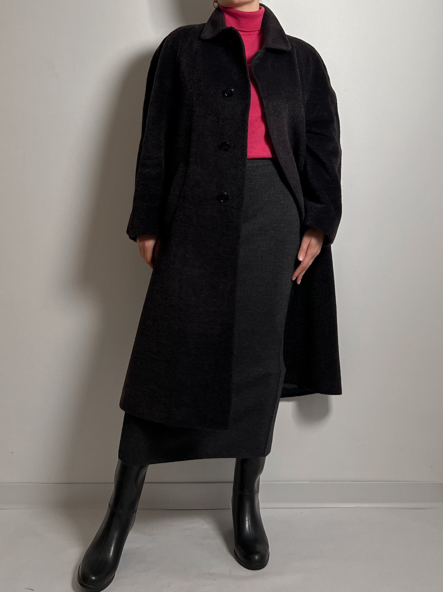 Piacenza pure virgine wool grey coat