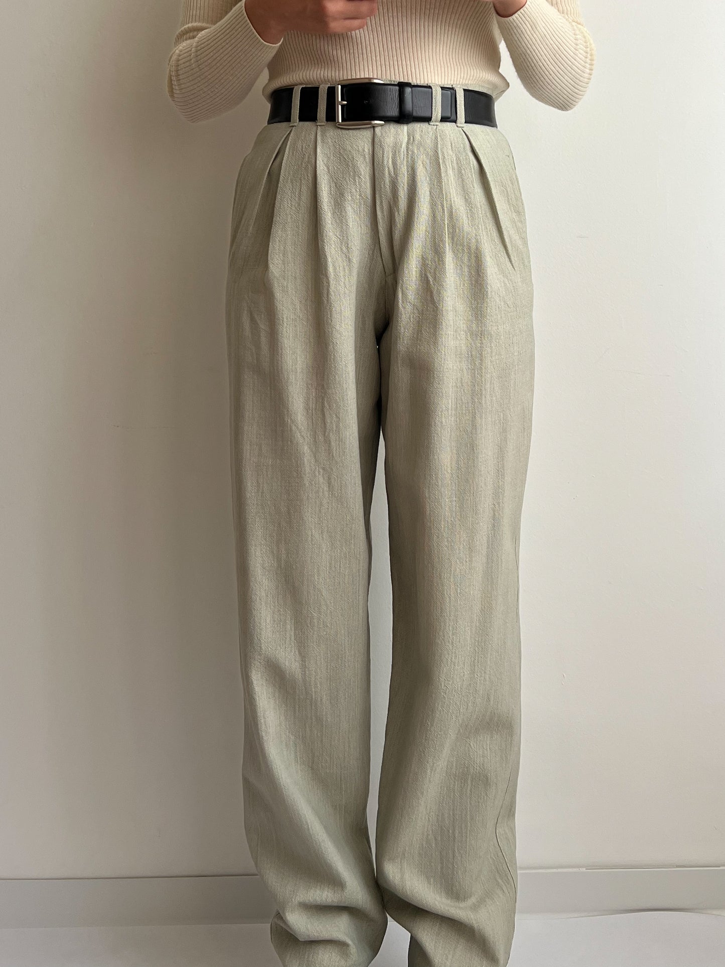 Pantaloni sartoriali sabbia