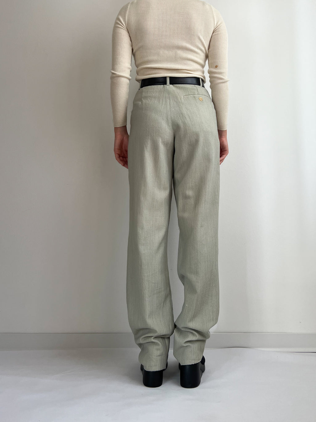 Pantaloni sartoriali sabbia