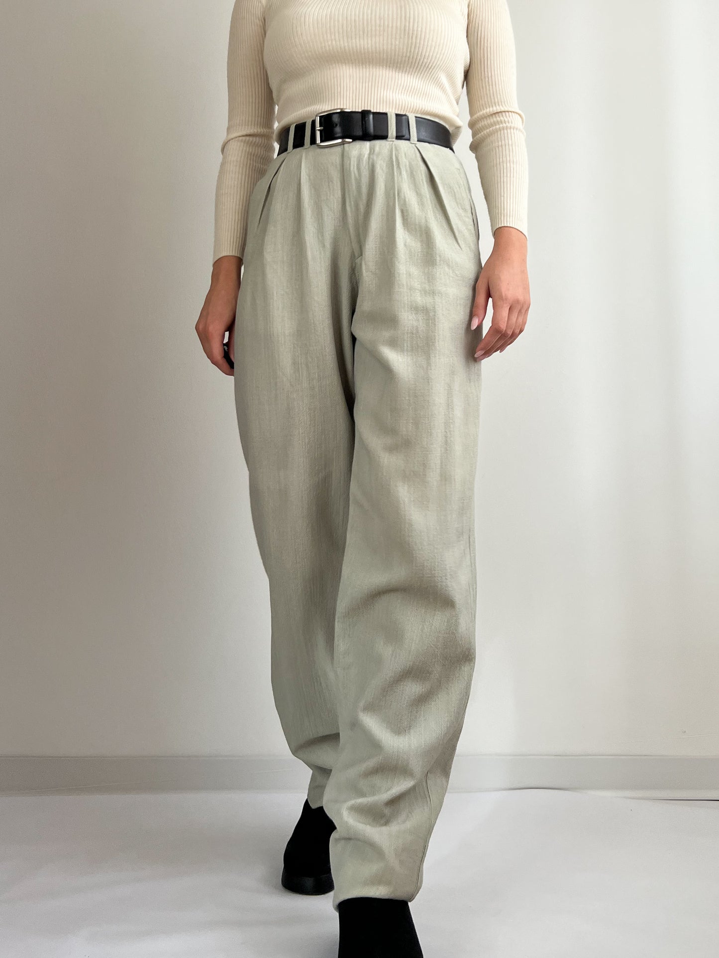 Pantaloni sartoriali sabbia