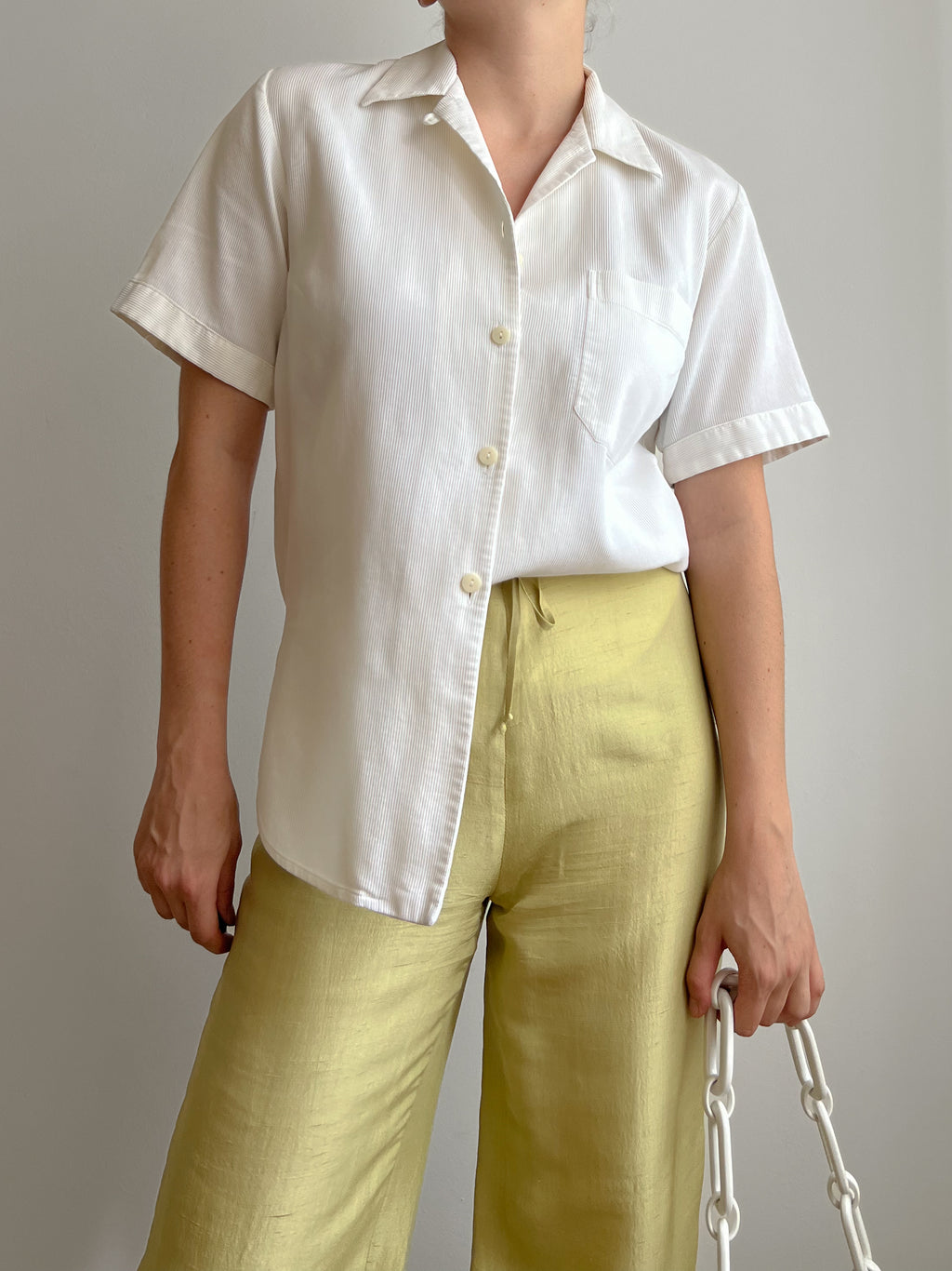 Camicia bianca in cotone