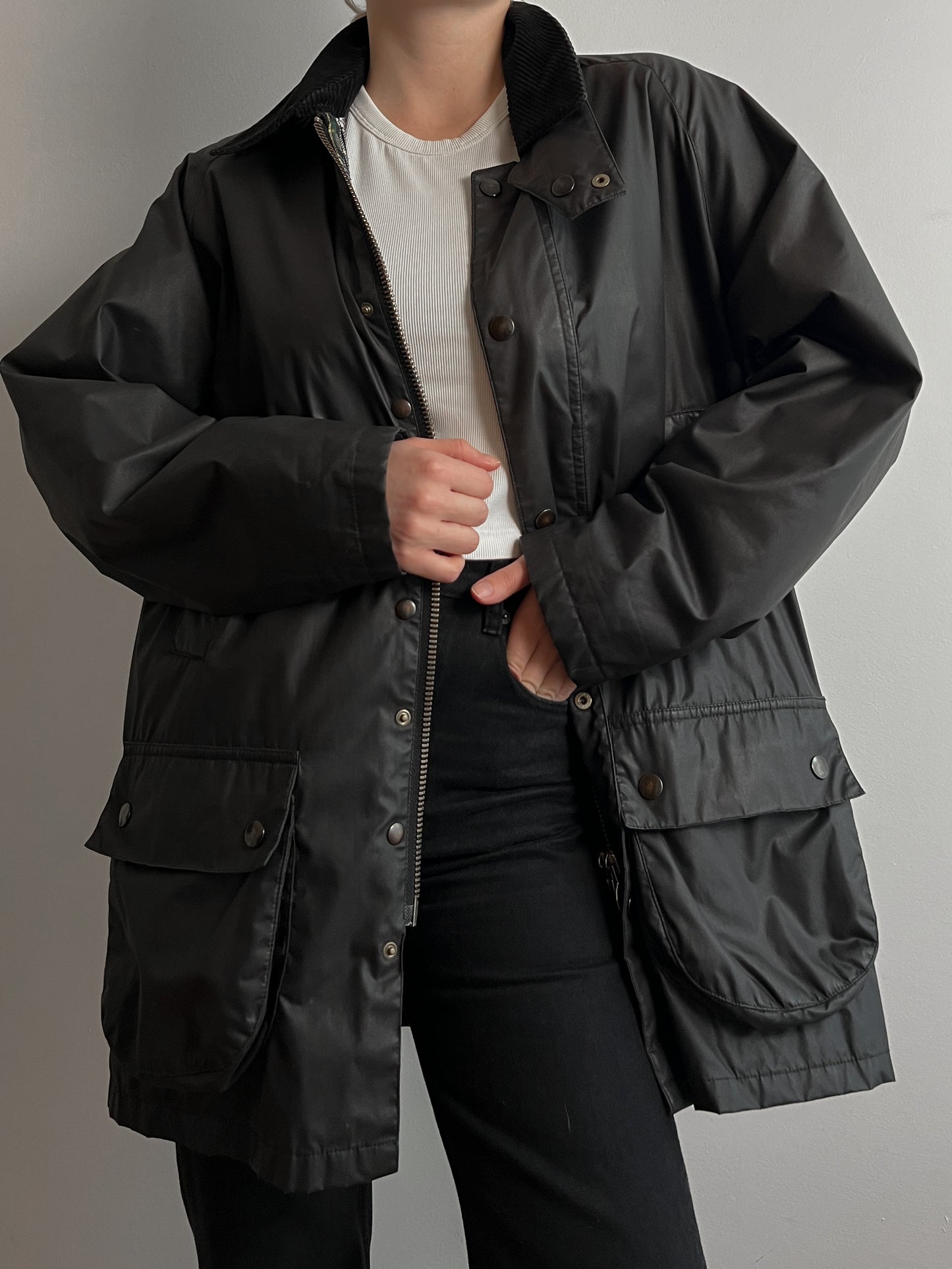 Black waterproof jacket