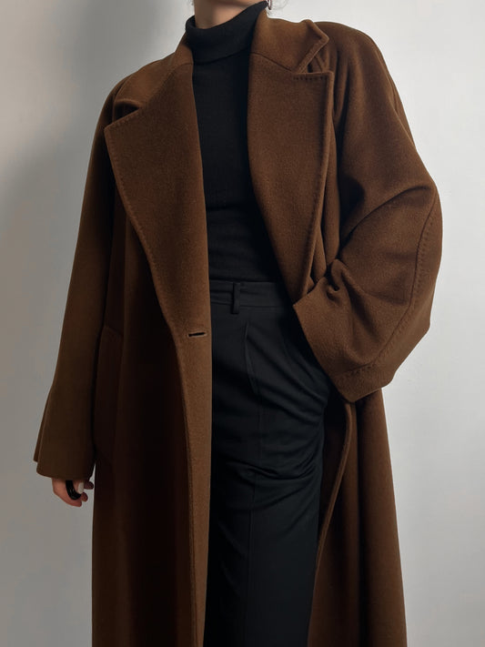 Elena Mirò/Piacenza pure wool brown coat