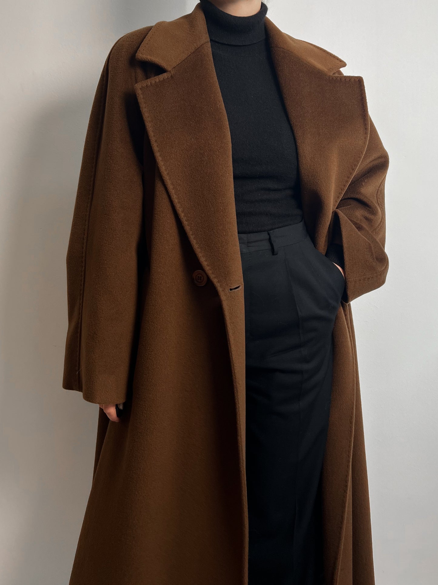 Elena Mirò/Piacenza pure wool brown coat