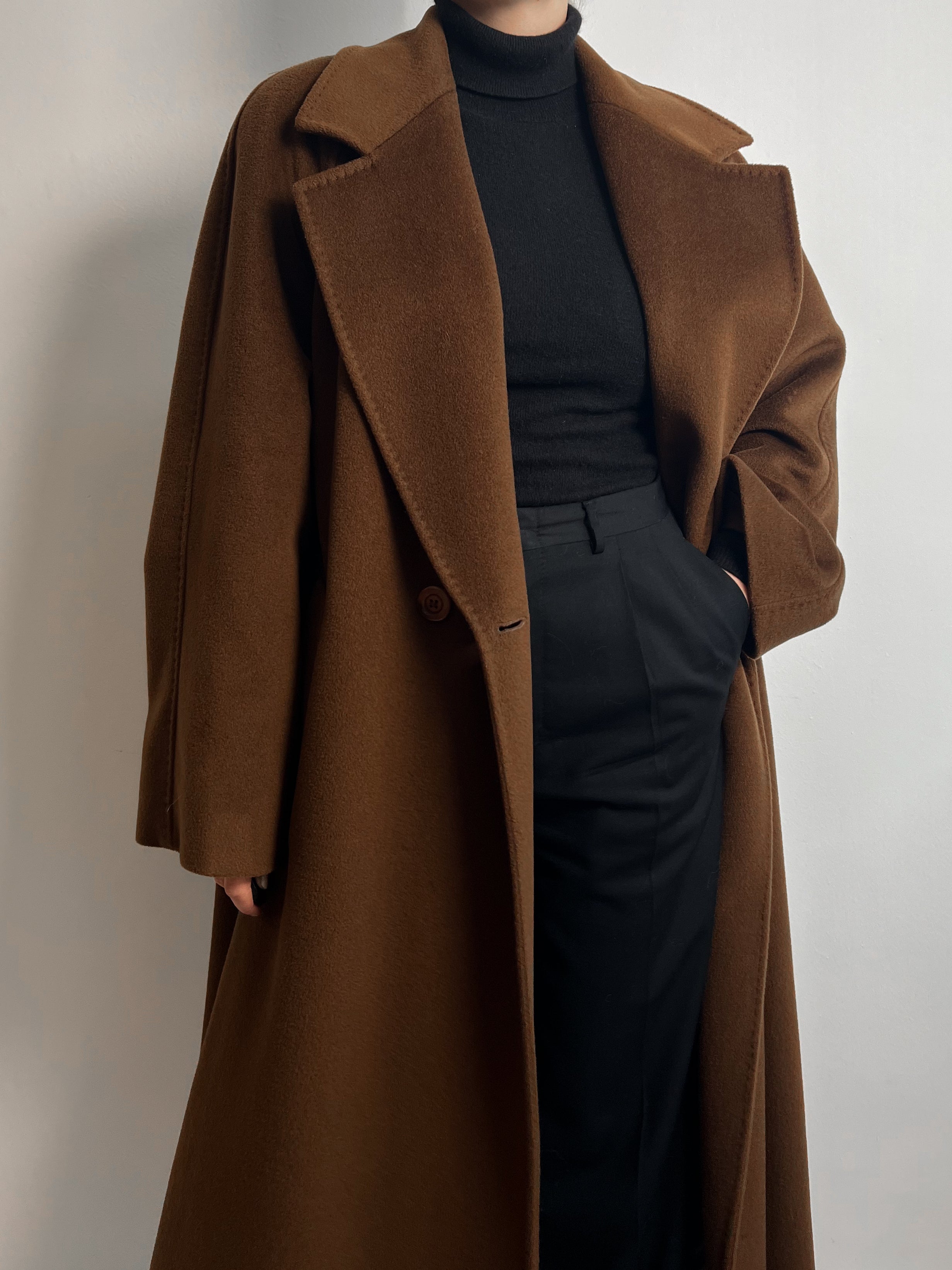 Elena Mirò/Piacenza pure wool brown coat