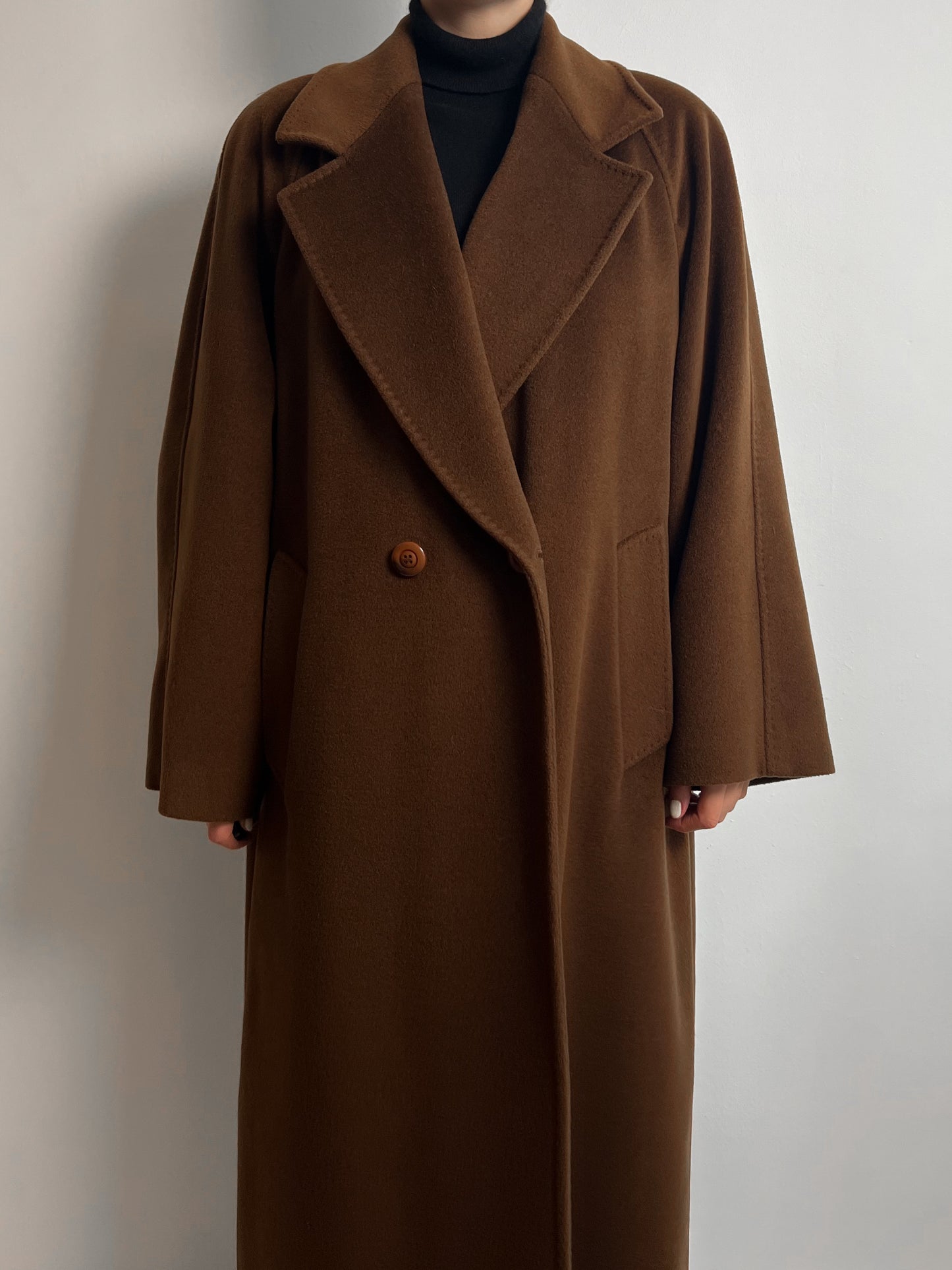 Elena Mirò/Piacenza pure wool brown coat