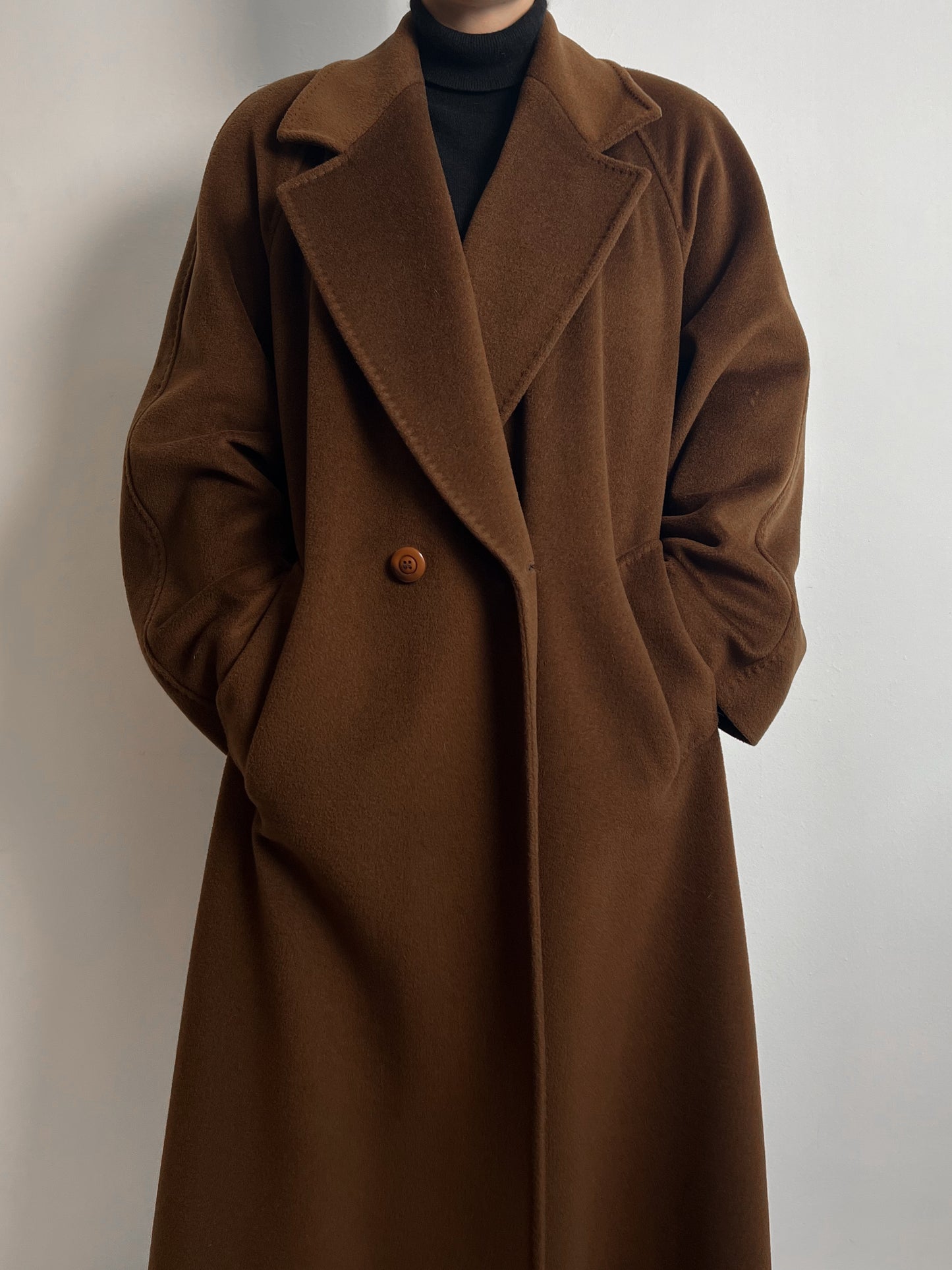 Elena Mirò/Piacenza pure wool brown coat