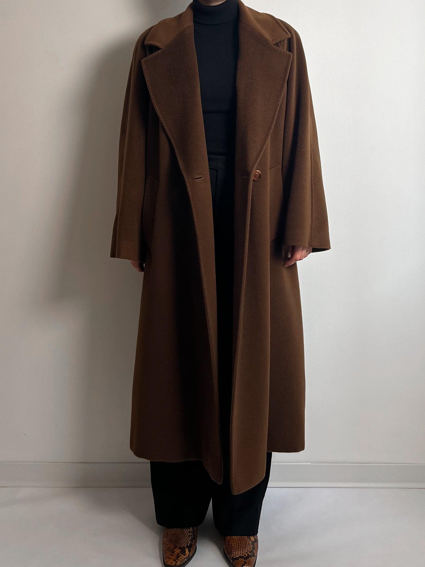 Elena Mirò/Piacenza pure wool brown coat