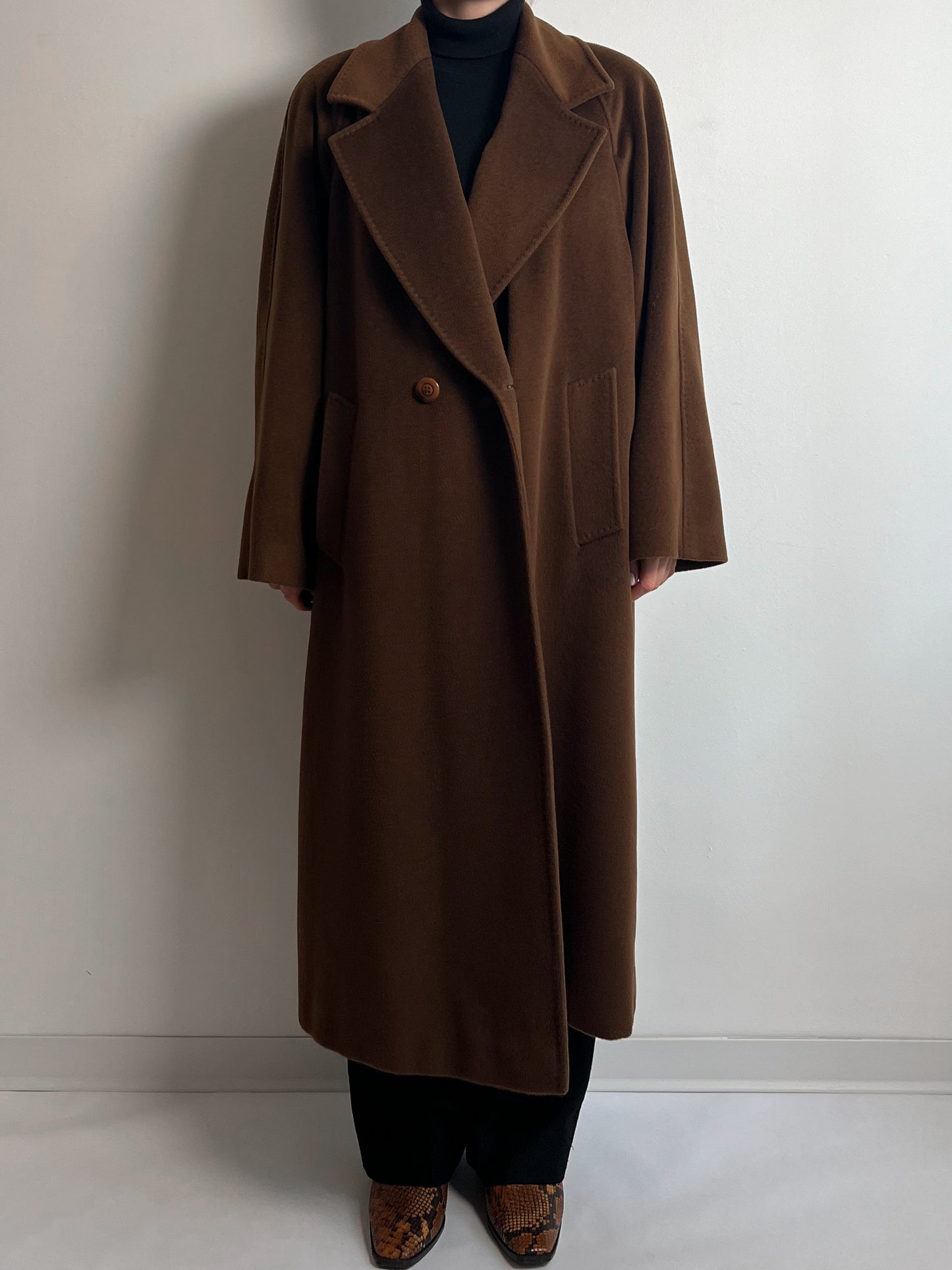 Elena Mirò/Piacenza pure wool brown coat