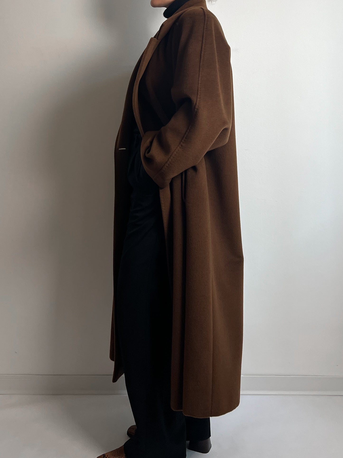 Elena Mirò/Piacenza pure wool brown coat