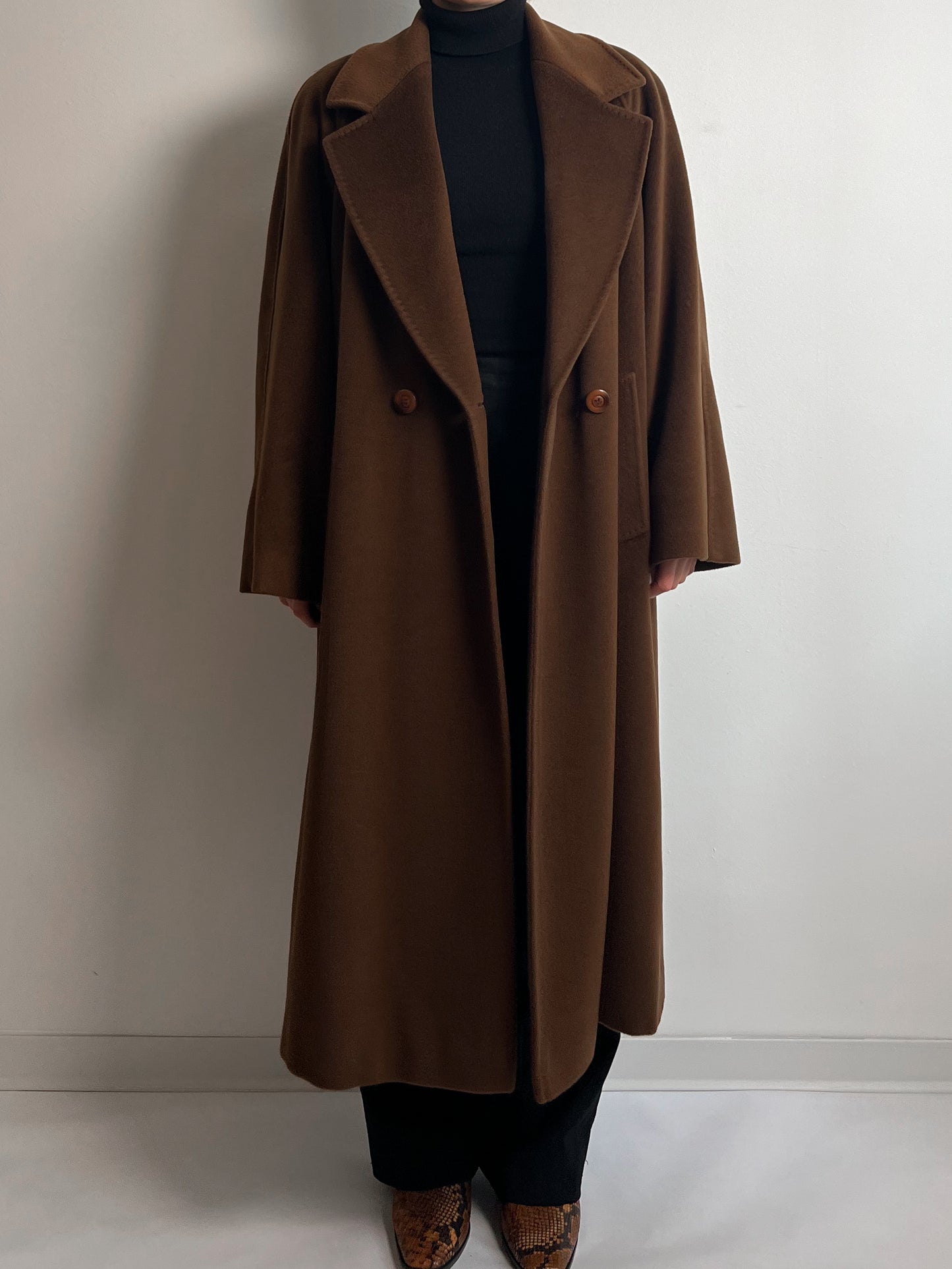 Elena Mirò/Piacenza pure wool brown coat