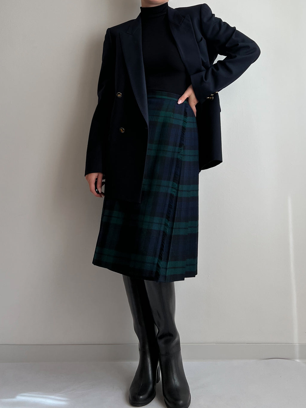 Gonna tartan in lana