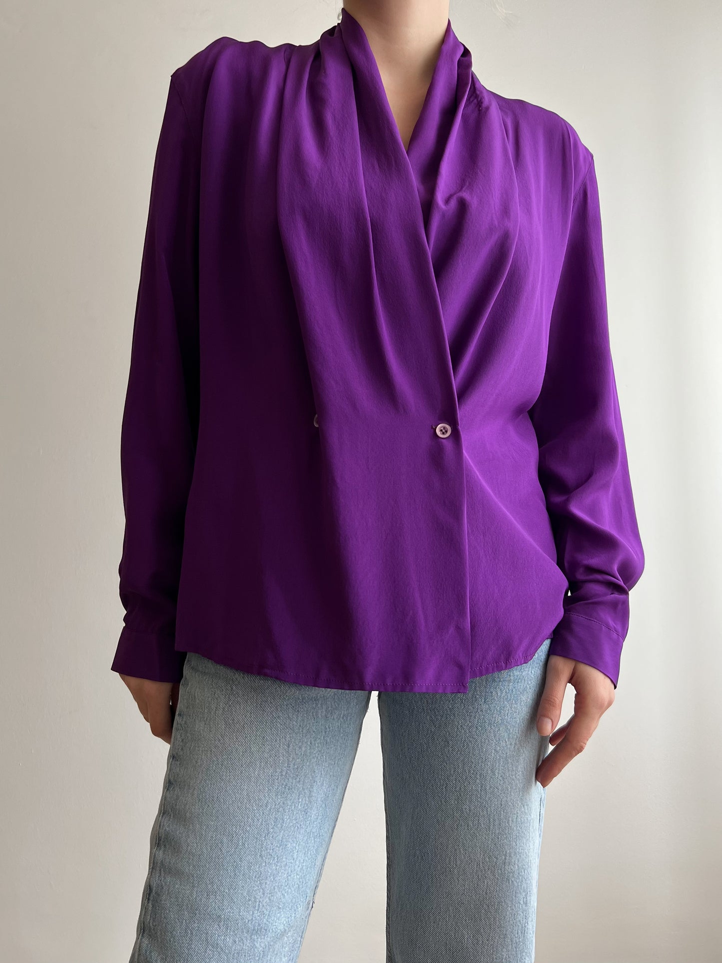 Blusa Byblos viola in seta