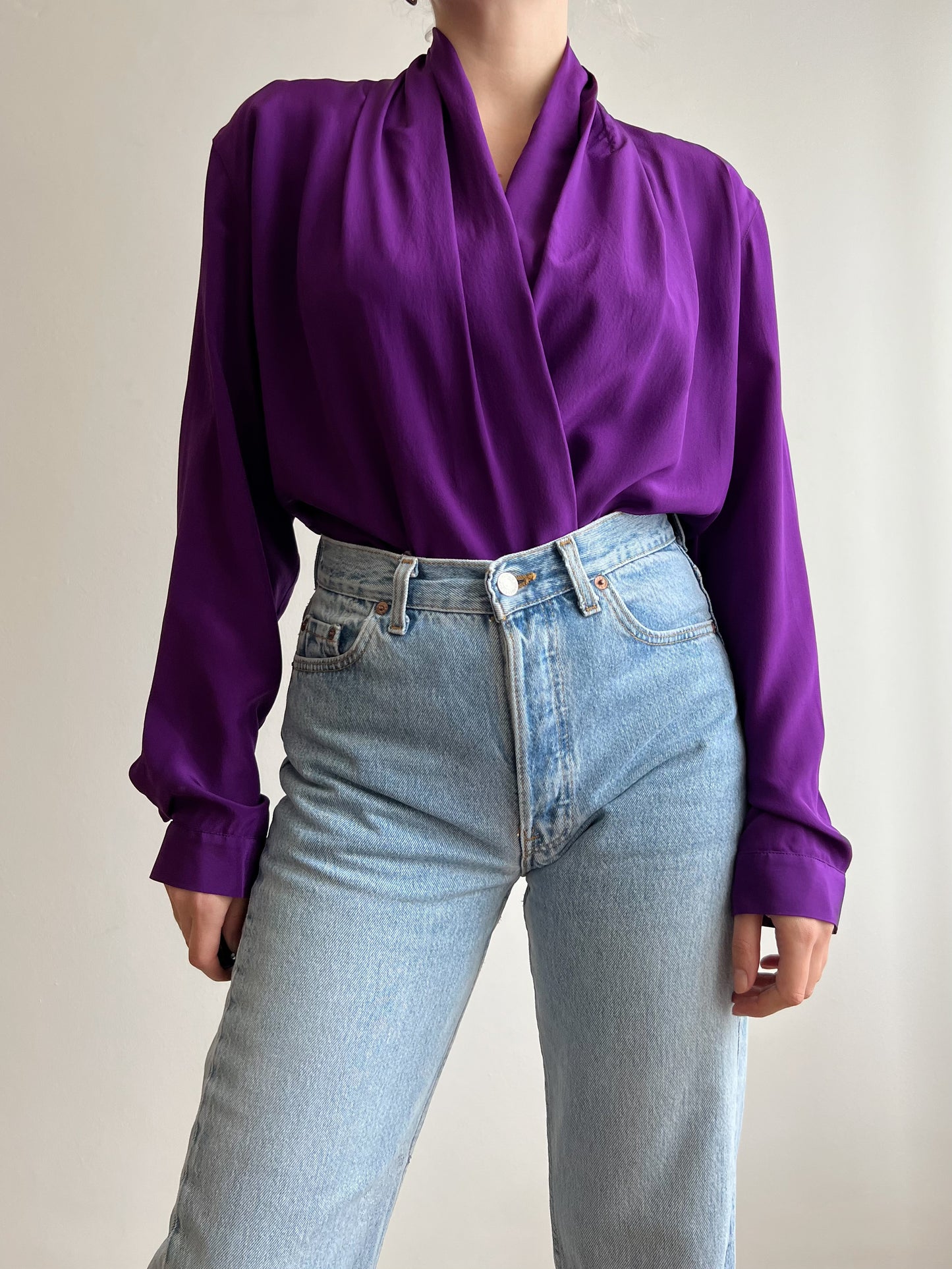 Blusa Byblos viola in seta