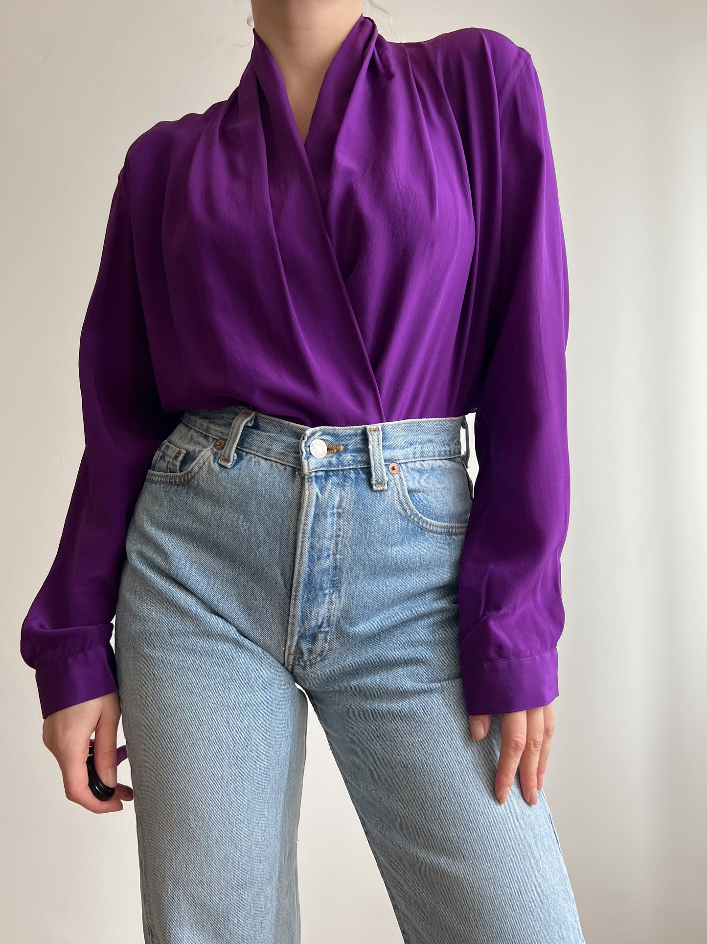 Blusa Byblos viola in seta