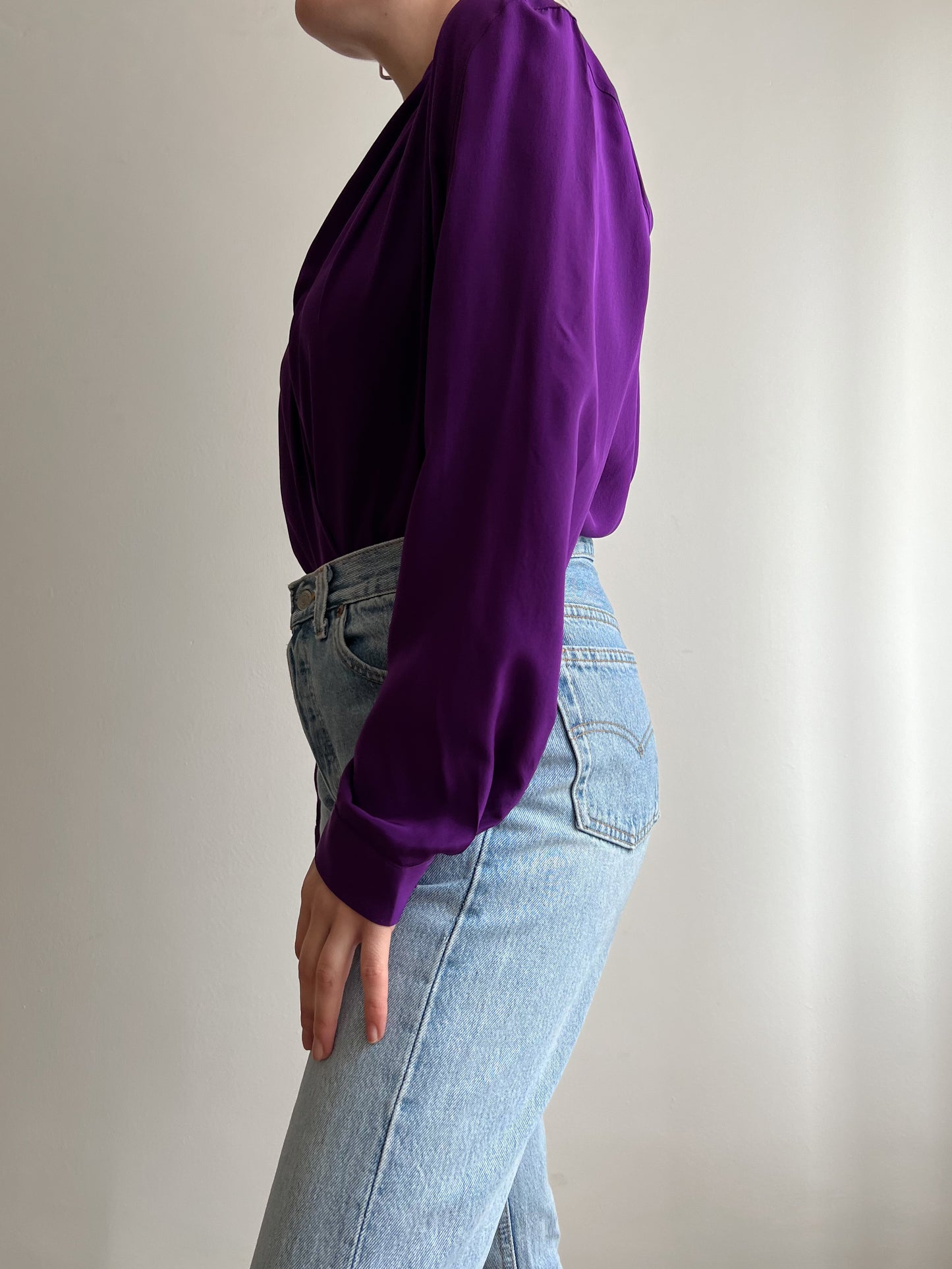 Blusa Byblos viola in seta