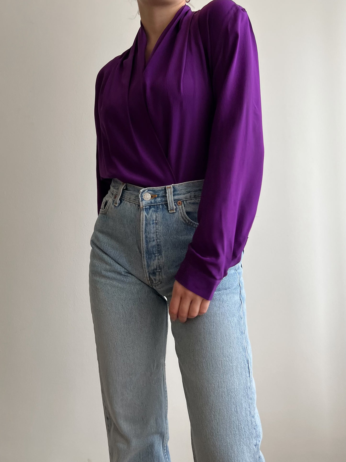 Blusa Byblos viola in seta