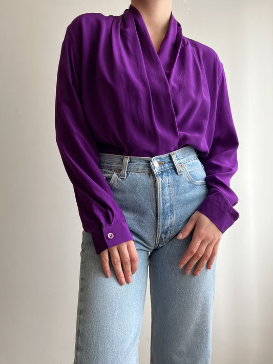 Blusa Byblos viola in seta