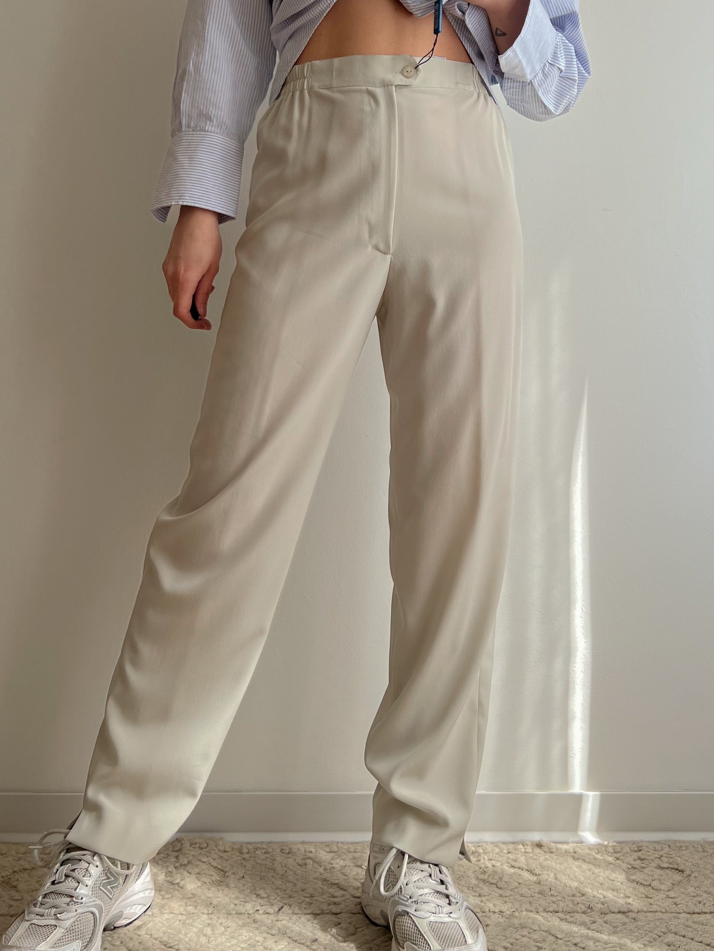 Pantaloni beige Mario Pucci Cecconi