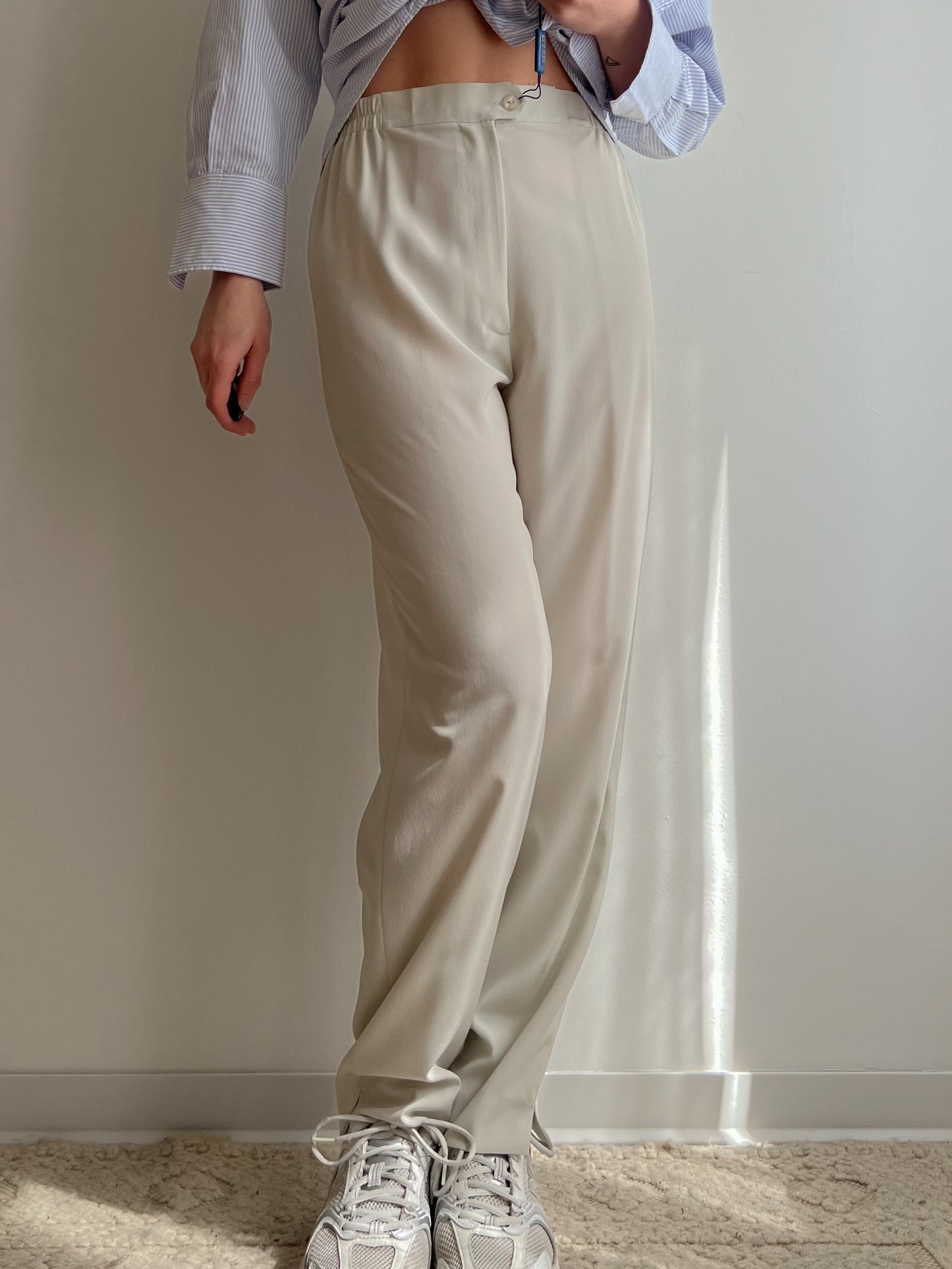 Pantaloni beige Mario Pucci Cecconi