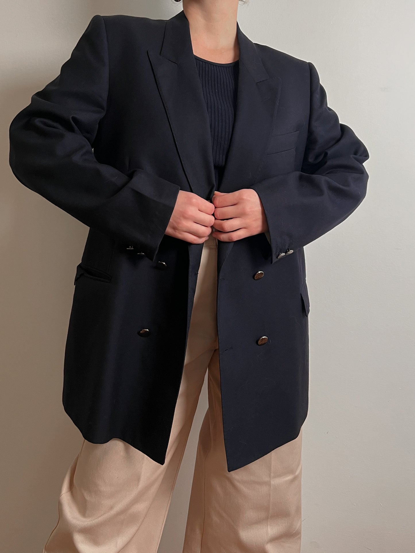 Pure virgin wool blue blazer