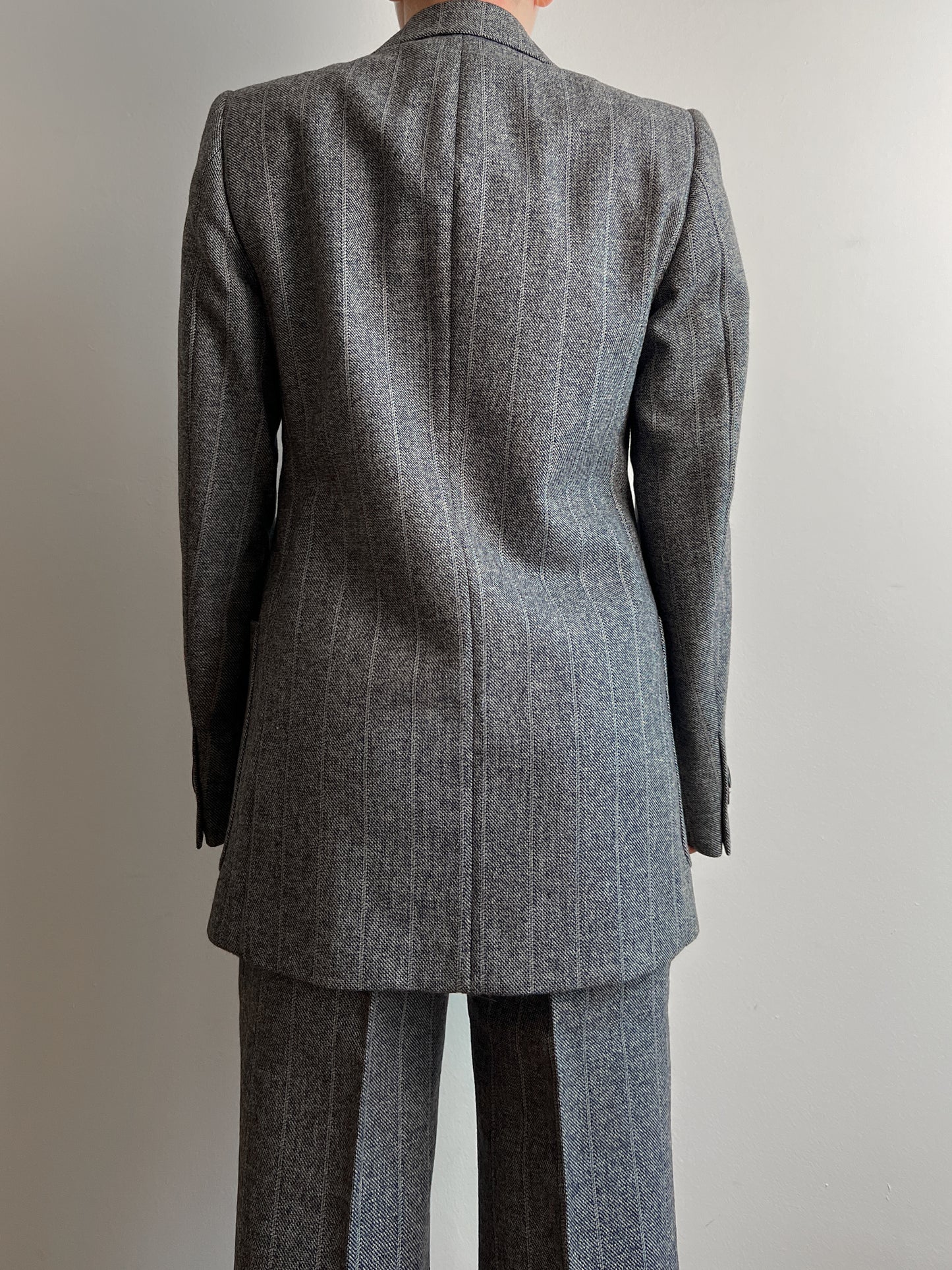 Pure wool striped suit