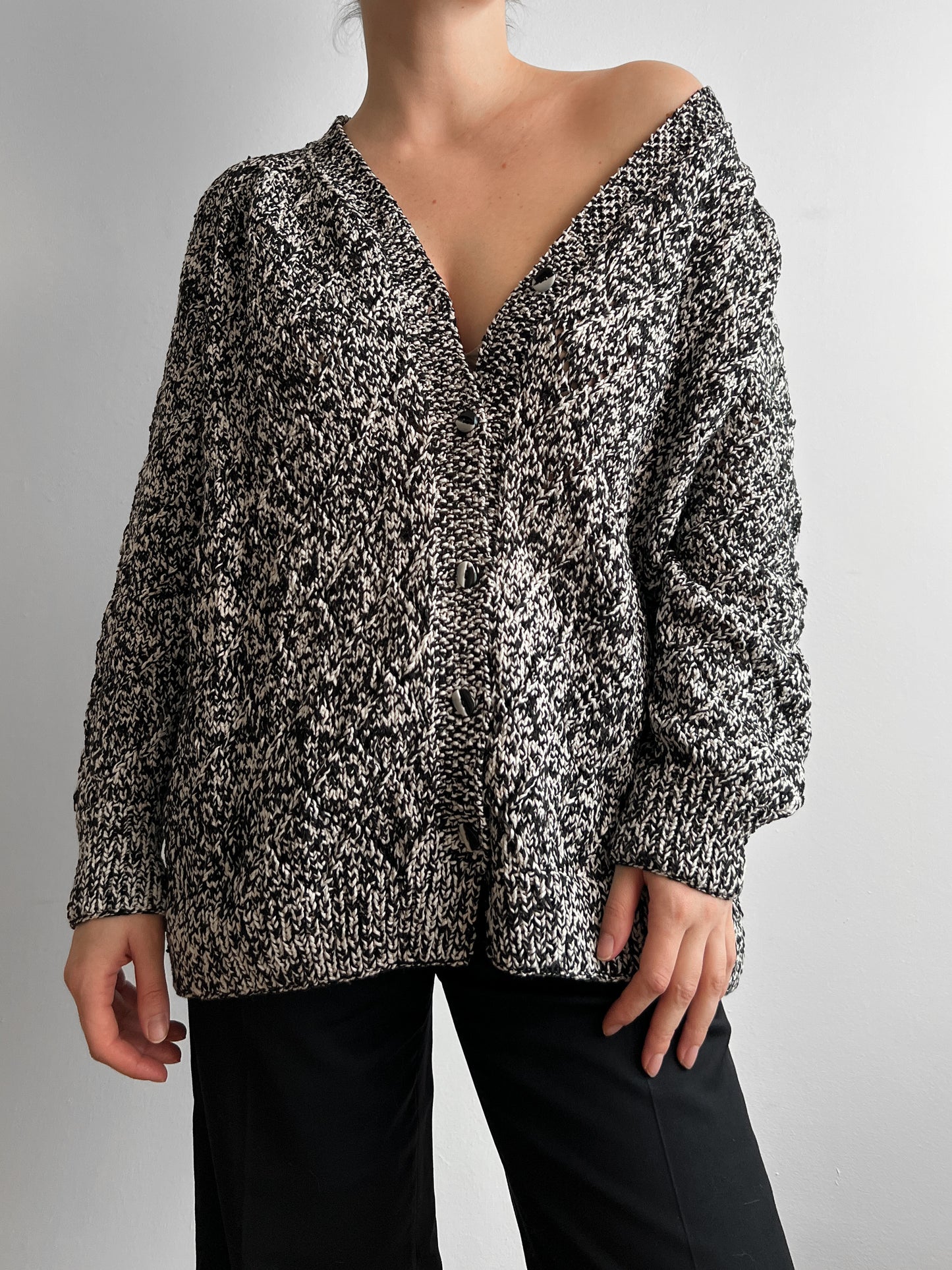 Pure cotton embroidered cardigan