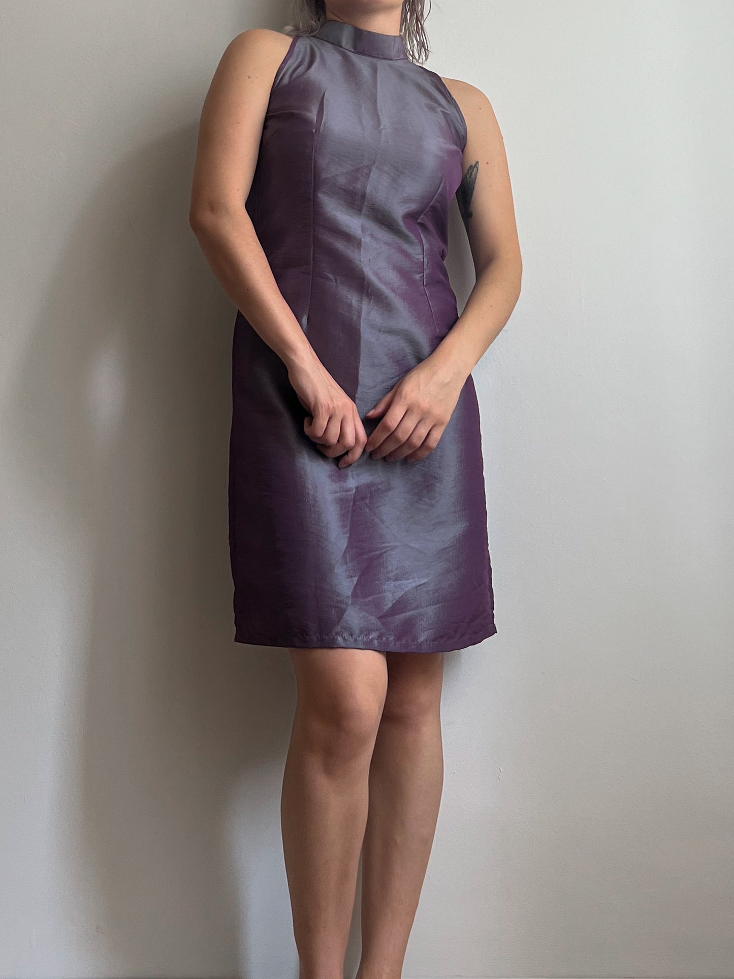 Viscose purple dress