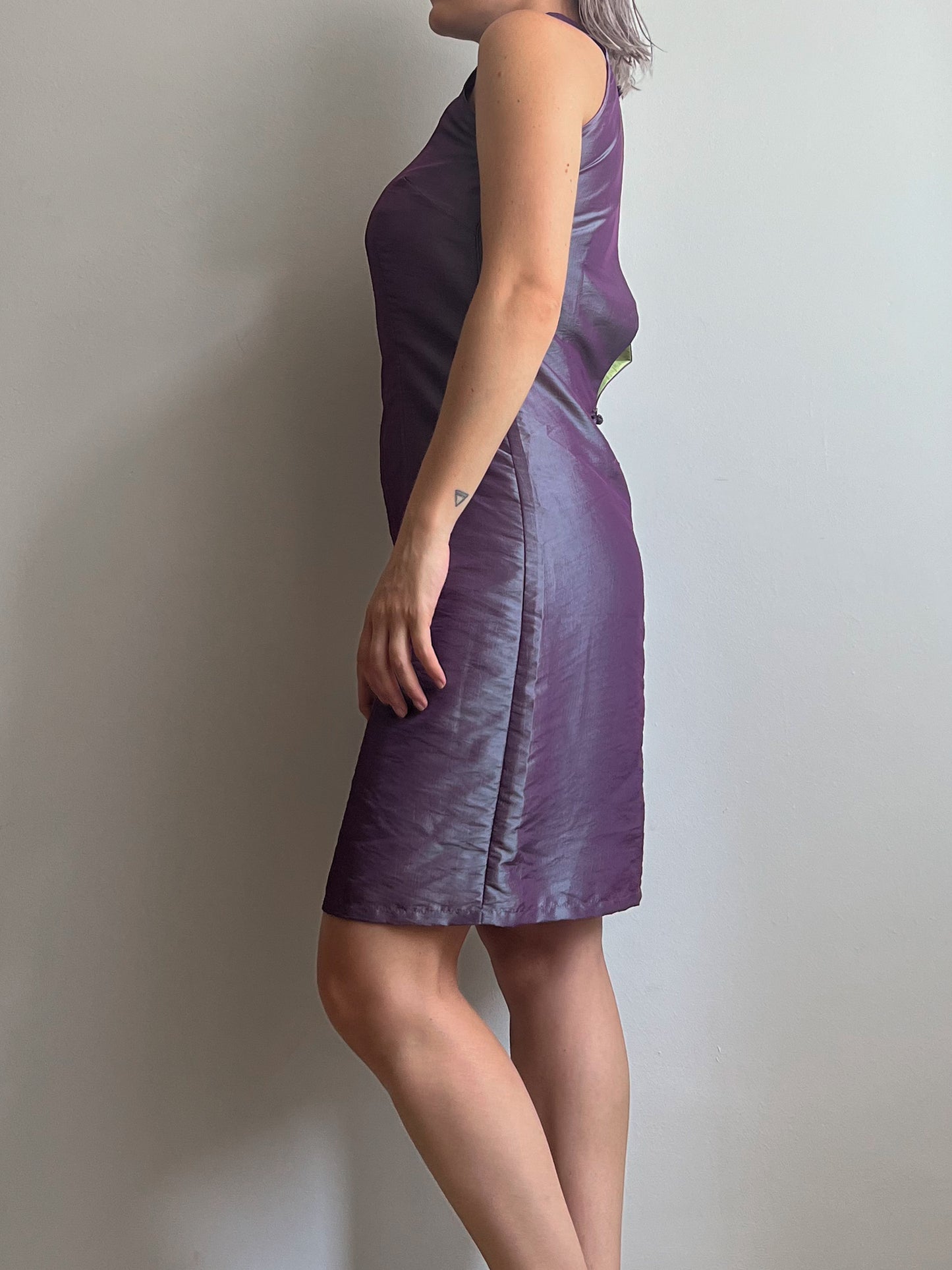 Viscose purple dress