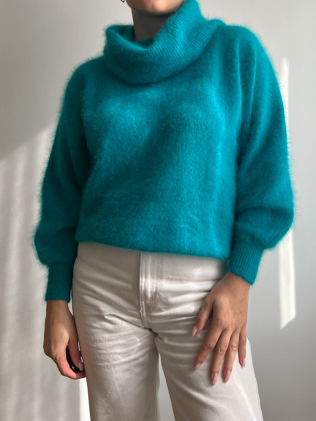 Dolcevita turchese in angora