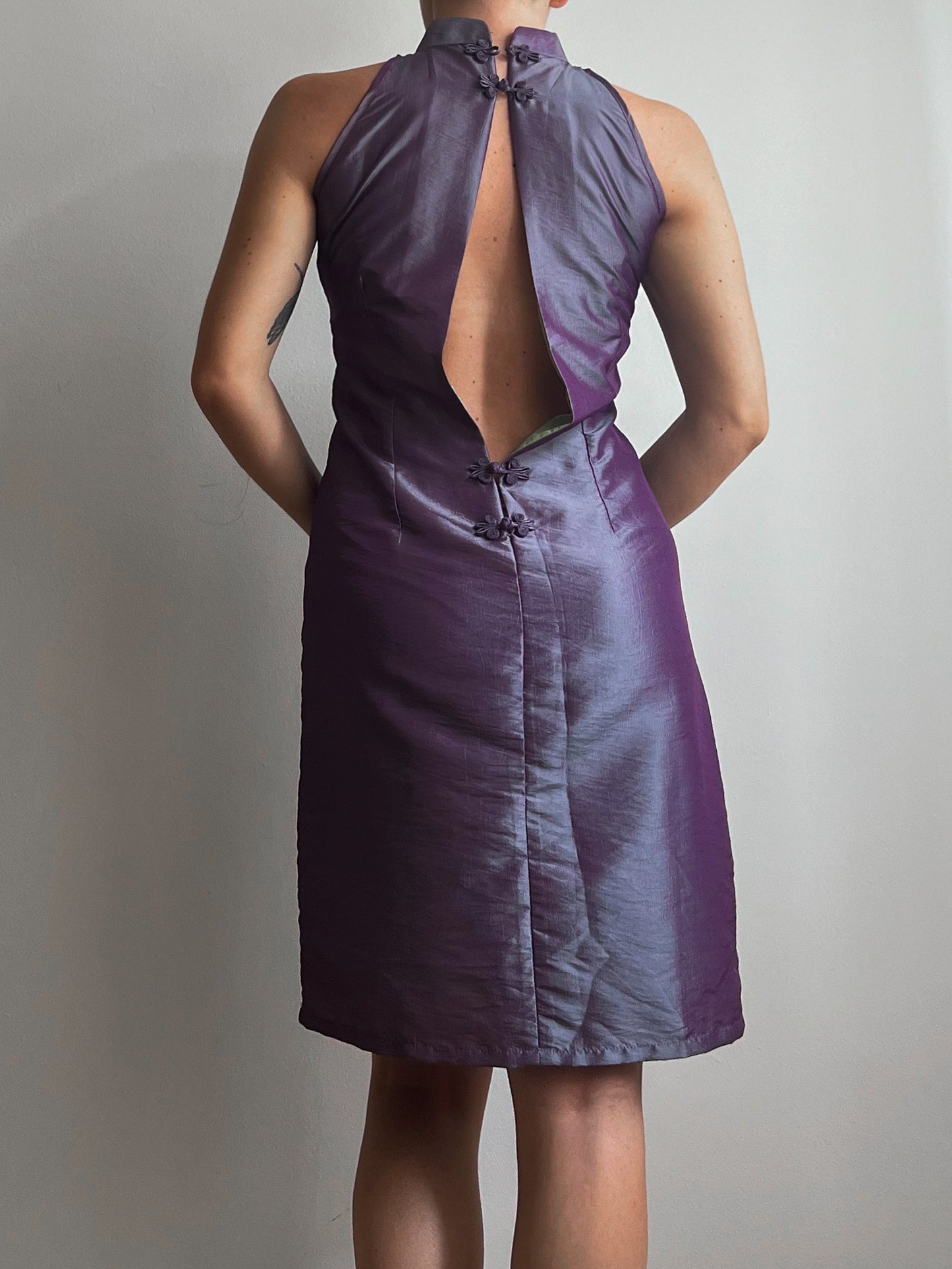 Viscose purple dress