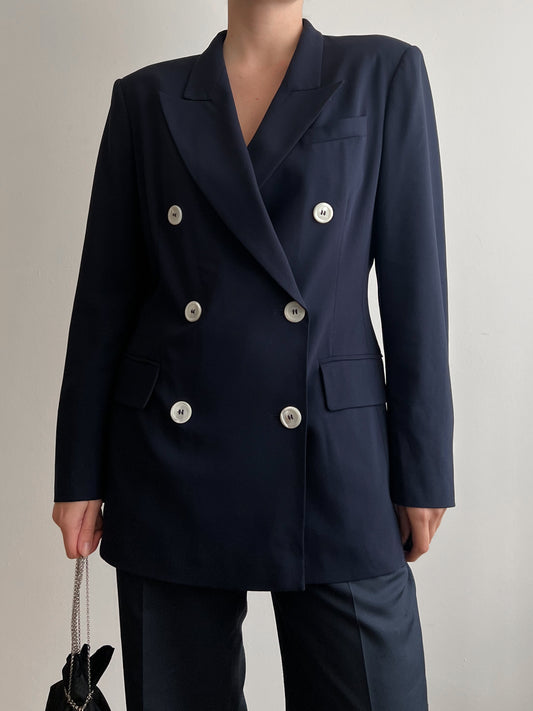 Blazer doppiopetto blu Sportmax