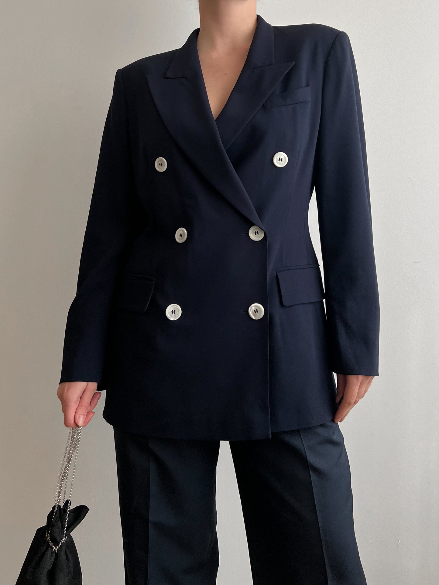 Blazer doppiopetto blu Sportmax