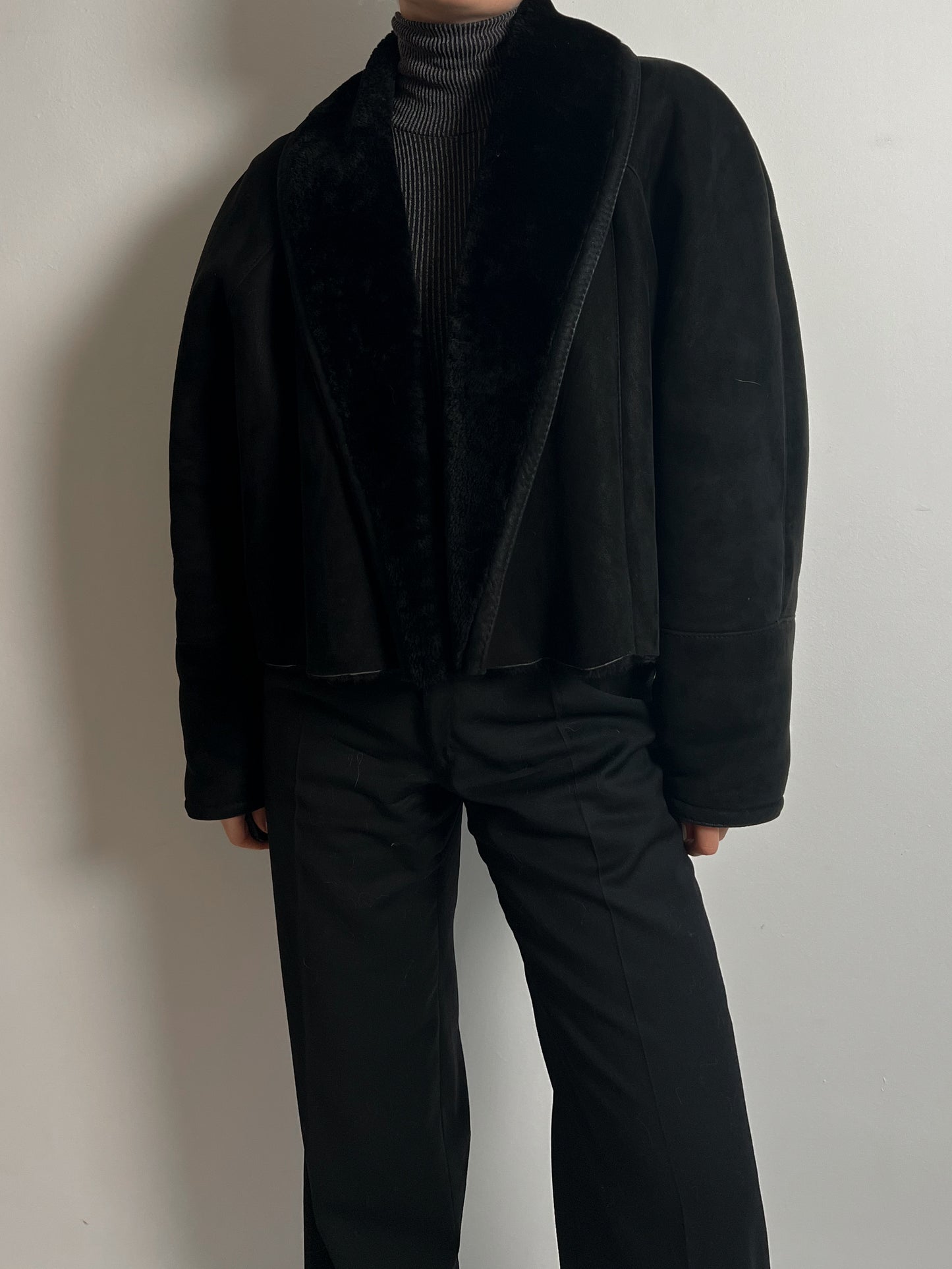 Renewed black original Shearling