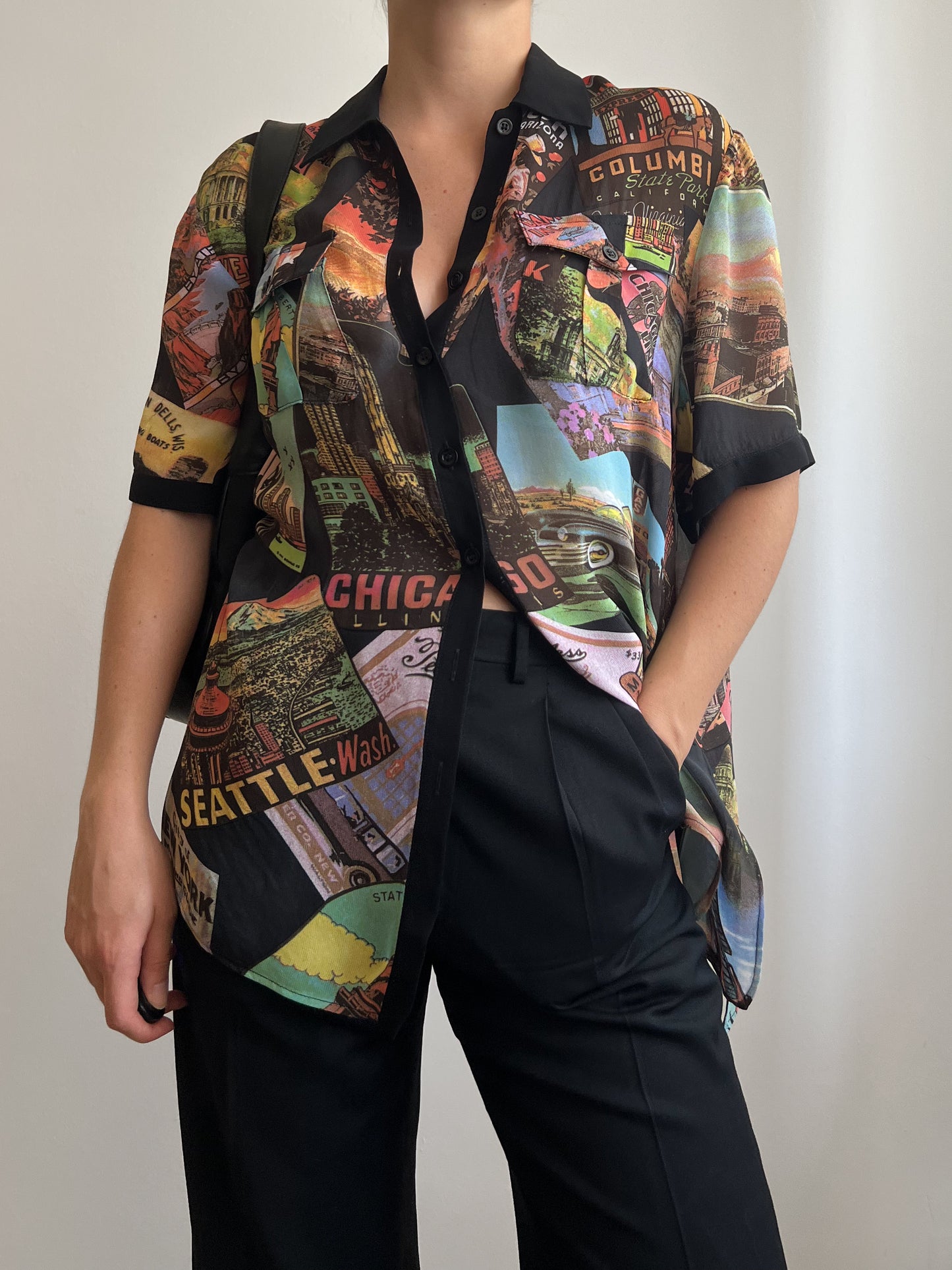 Viscose patterned shirt