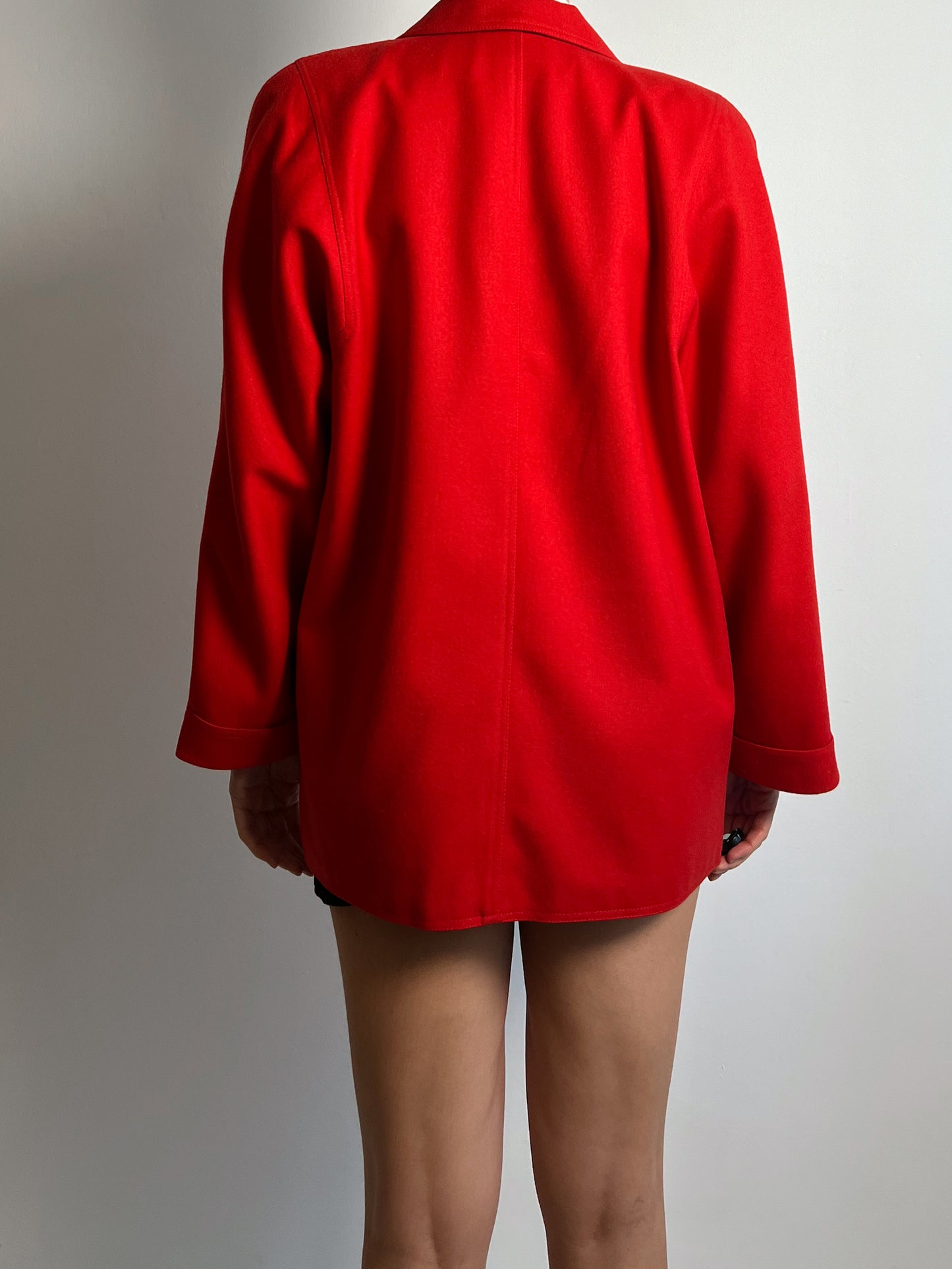 Pure wool red blazer