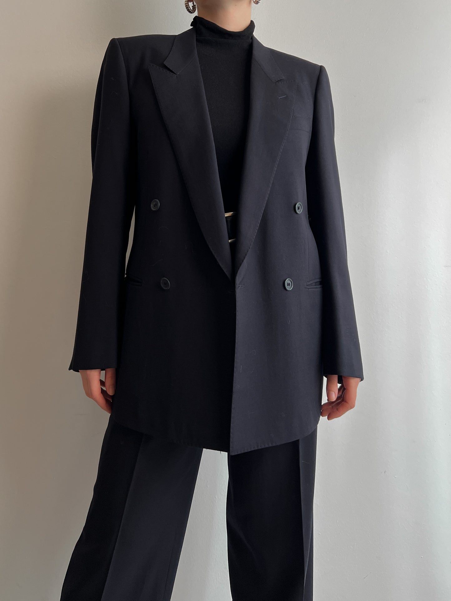 Pure vinrgin wool blue suit