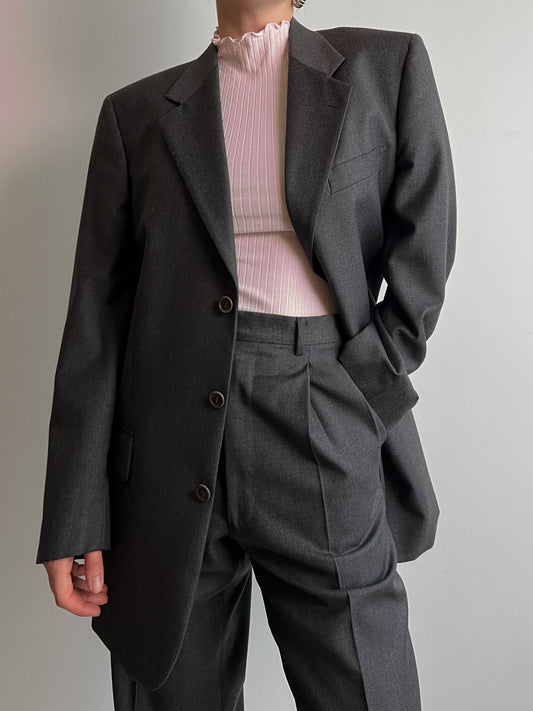 Pure virgin wool grey suit